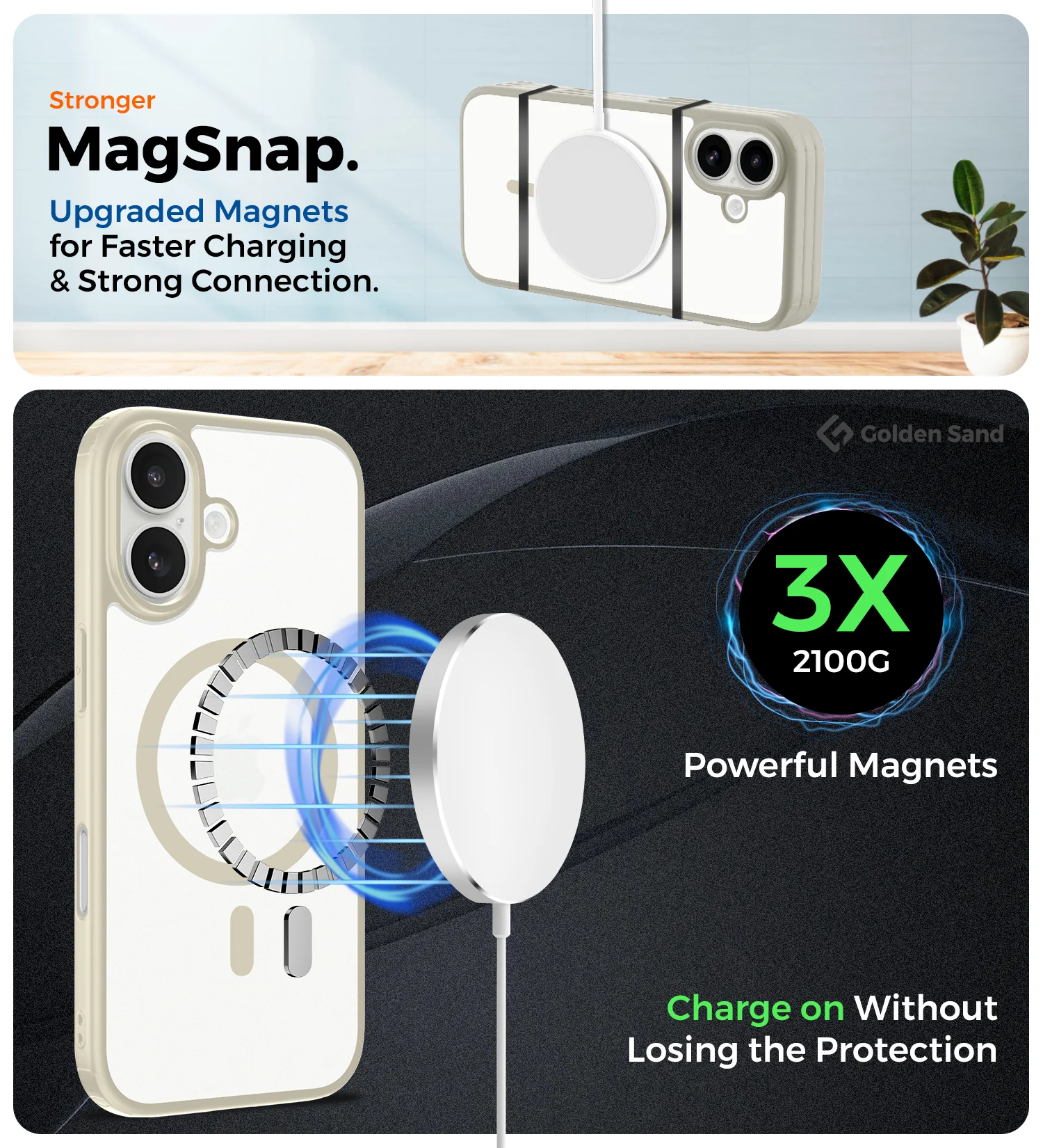 Apple iPhone 17 5G (6.3 inch) Back Cover | Rugged Frosted MagSnap Series, Cloud White - Image 5
