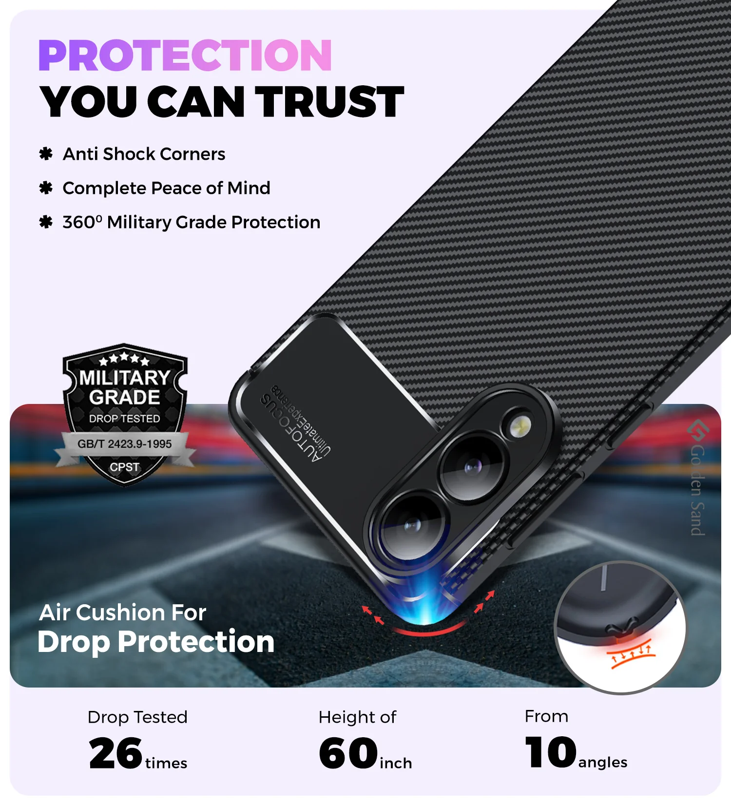 Samsung Galaxy S25 Edge 5G (6.66 inch) Back Cover | Aramid Fiber Series, Black - Image 3