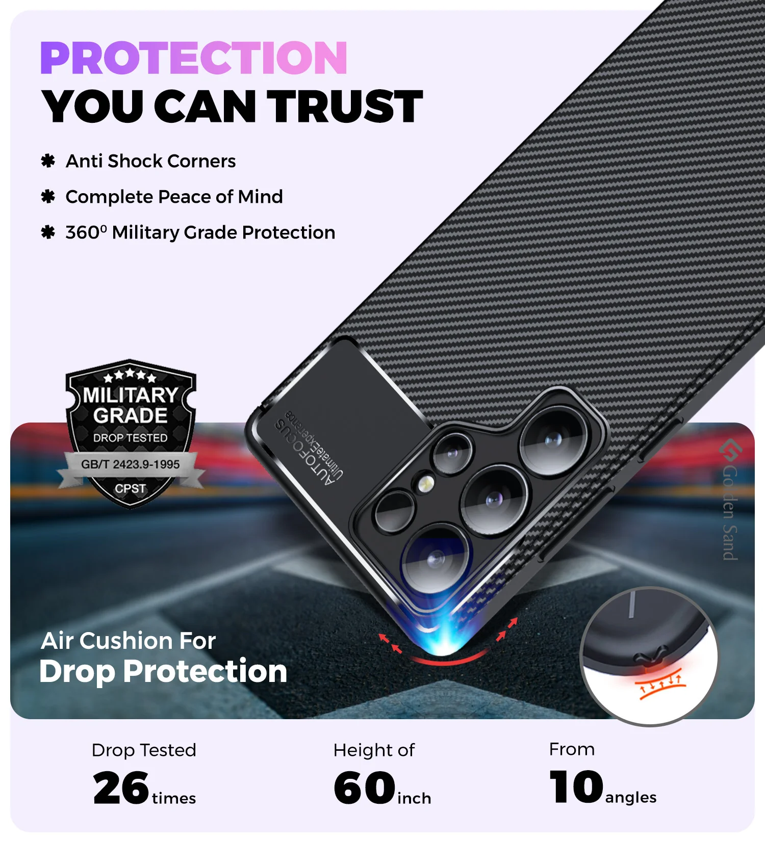 Samsung Galaxy S25 Ultra 5G (6.9 inch) Back Cover | Aramid Fiber Series, Black - Image 4