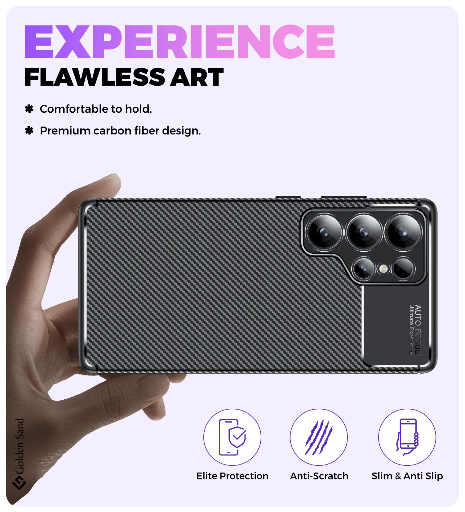 Samsung Galaxy S25 Ultra 5G (6.9 inch) Back Cover | Aramid Fiber Series, Black - Image 5