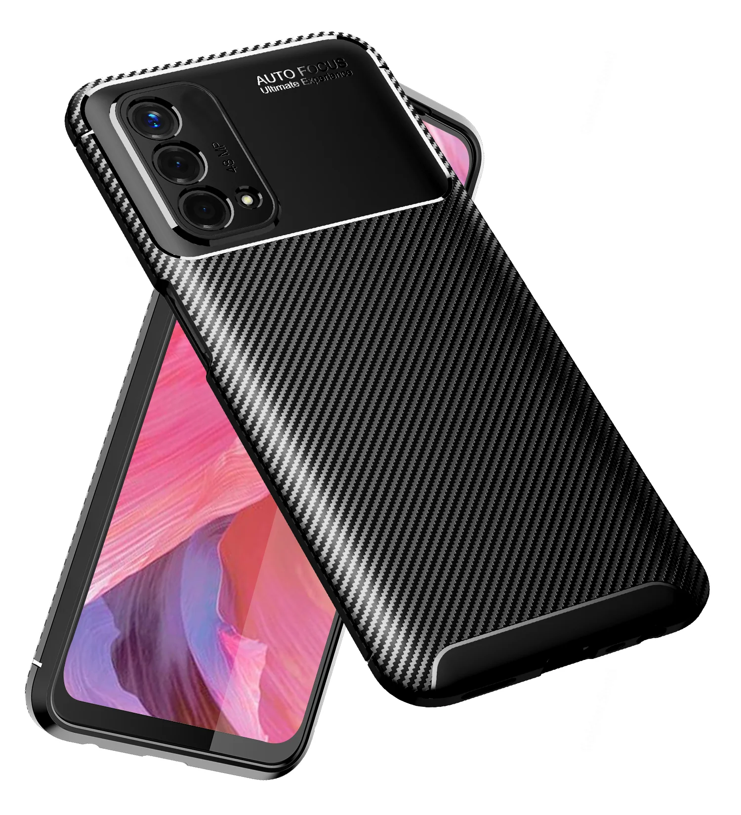 Oppo A74 5G (6.5 inch) Back Cover | Aramid Fiber Series, Black