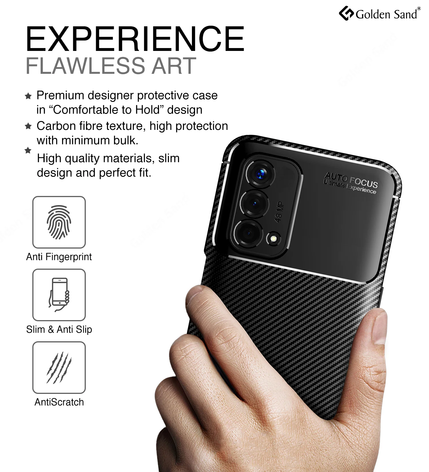 Oppo A74 5G (6.5 inch) Back Cover | Aramid Fiber Series, Black - Image 4