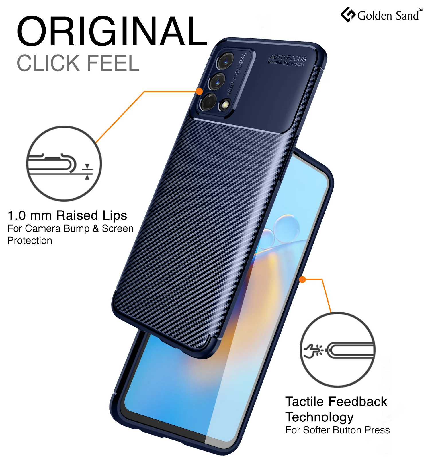 Oppo F19s, Oppo F19 (6.43 inch) Back Cover | Aramid Fiber Series, Blue - Image 5