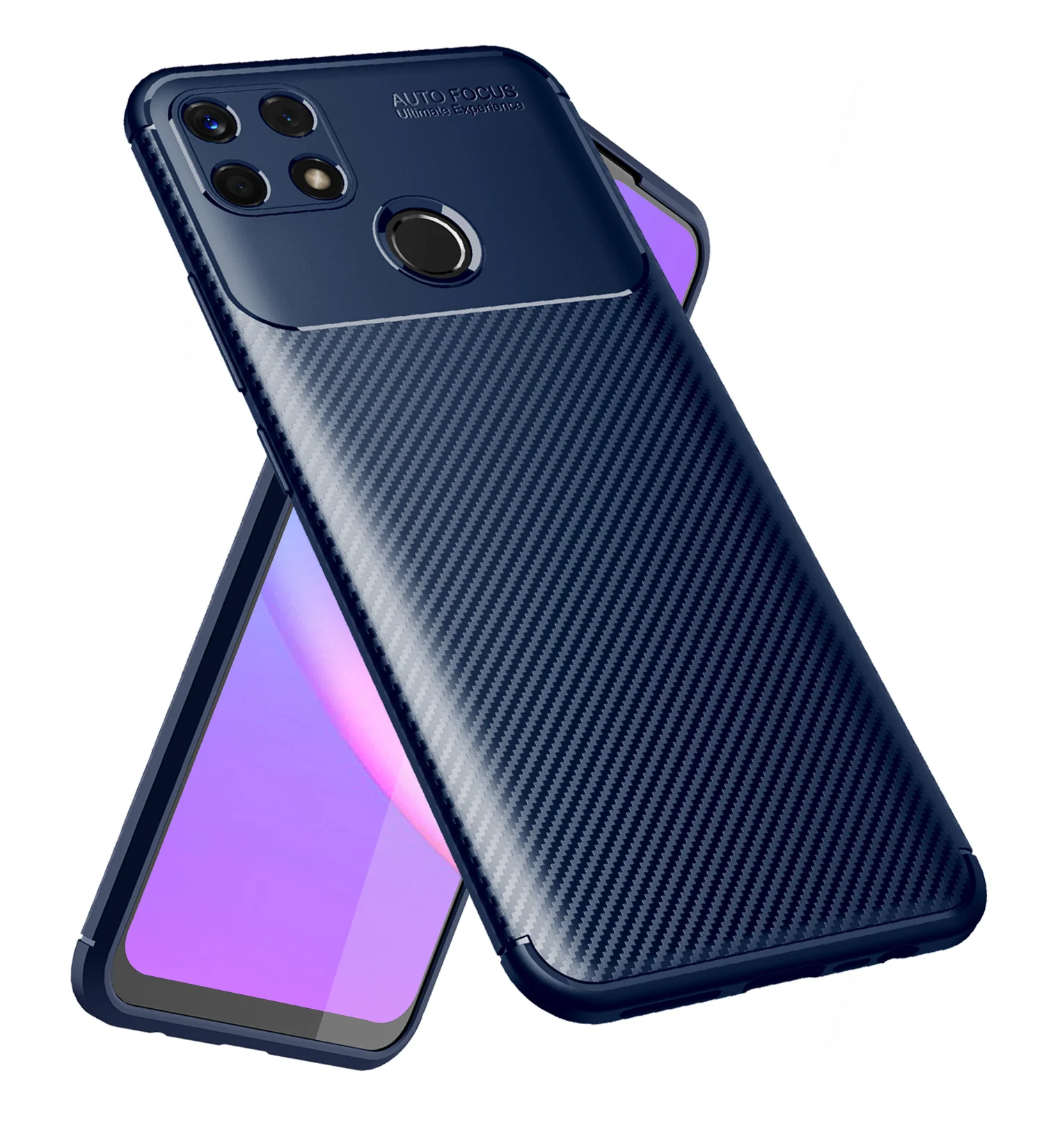 Realme Narzo 30A, Realme C25, Realme C25s (6.5 inch) Back Cover | Aramid Fiber Series, Blue