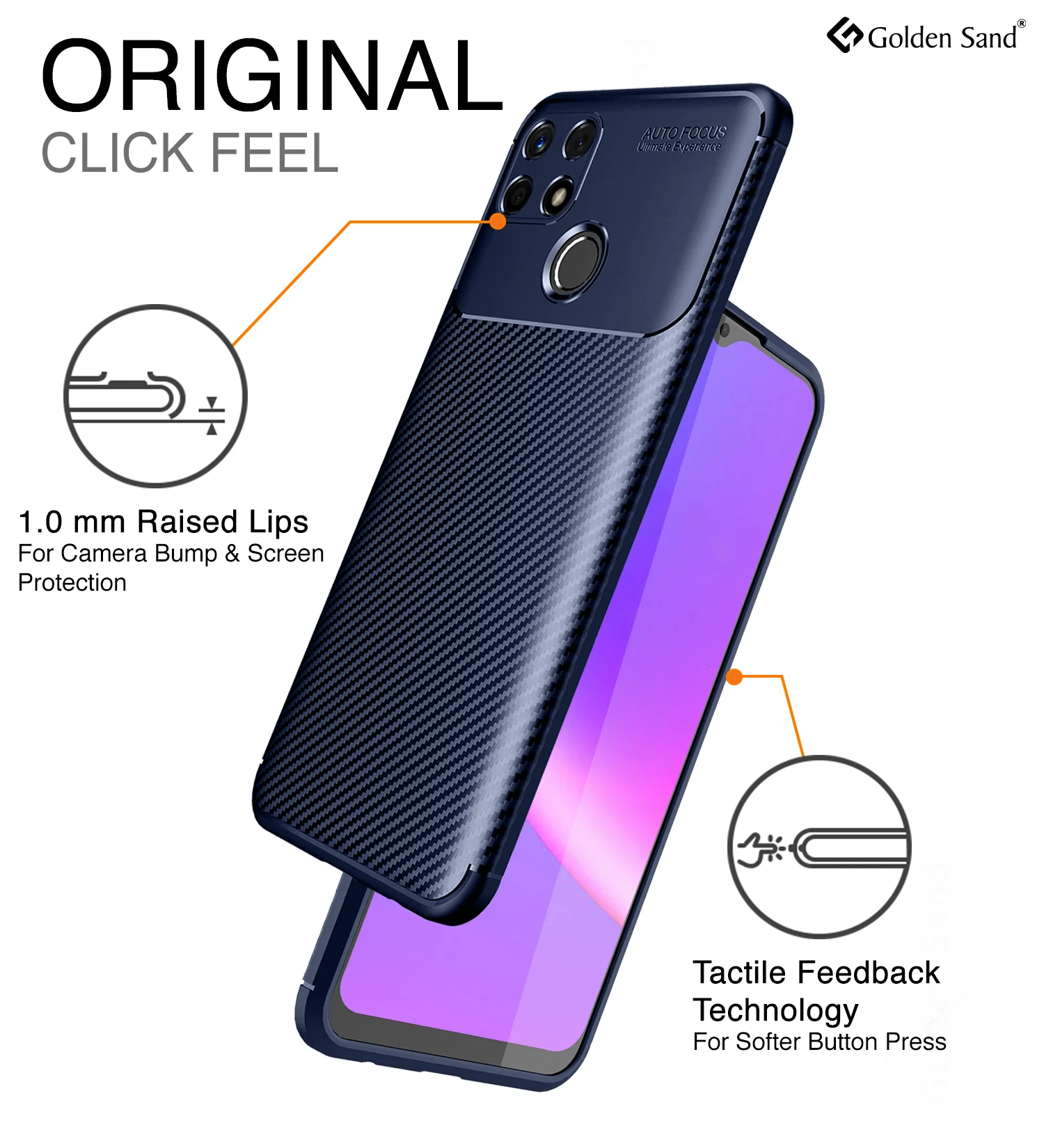 Realme Narzo 30A, Realme C25, Realme C25s (6.5 inch) Back Cover | Aramid Fiber Series, Blue - Image 5