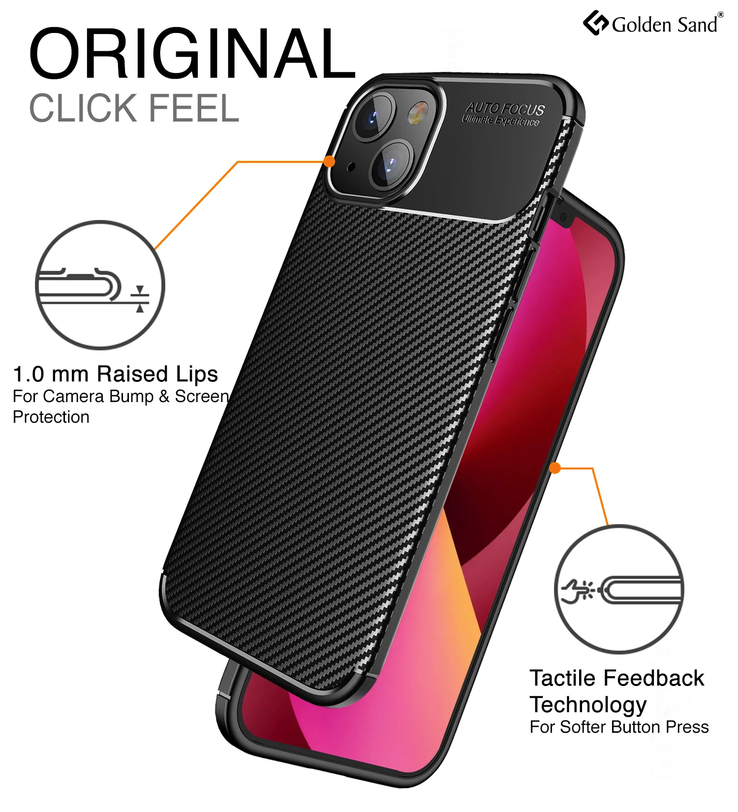Apple iPhone 13 (6.1 inch) Back Cover | Aramid Fiber Series, Black - Image 5