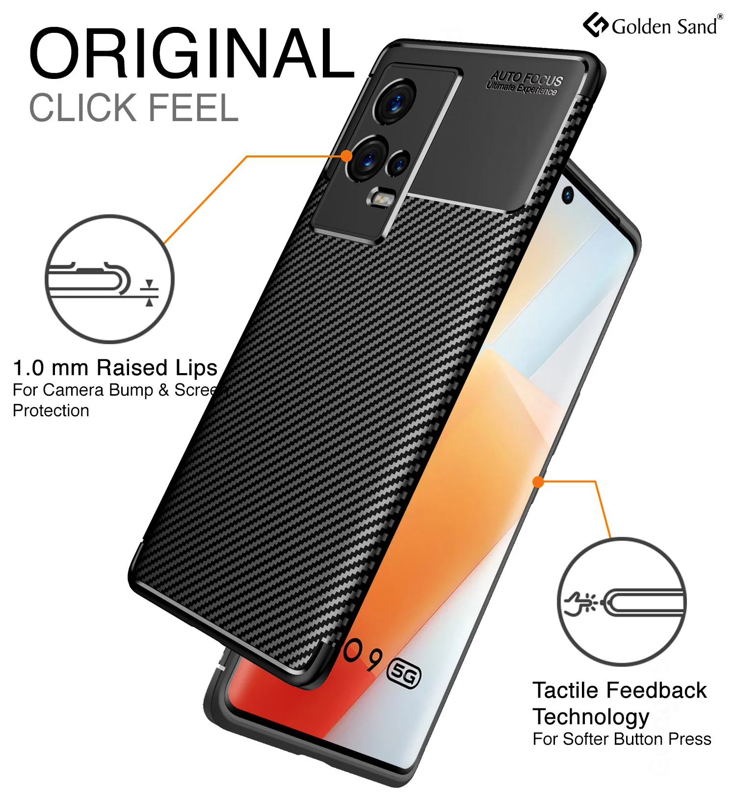 iQOO 9 5G (6.56 inch) Back Cover | Aramid Fiber Series, Black - Image 5