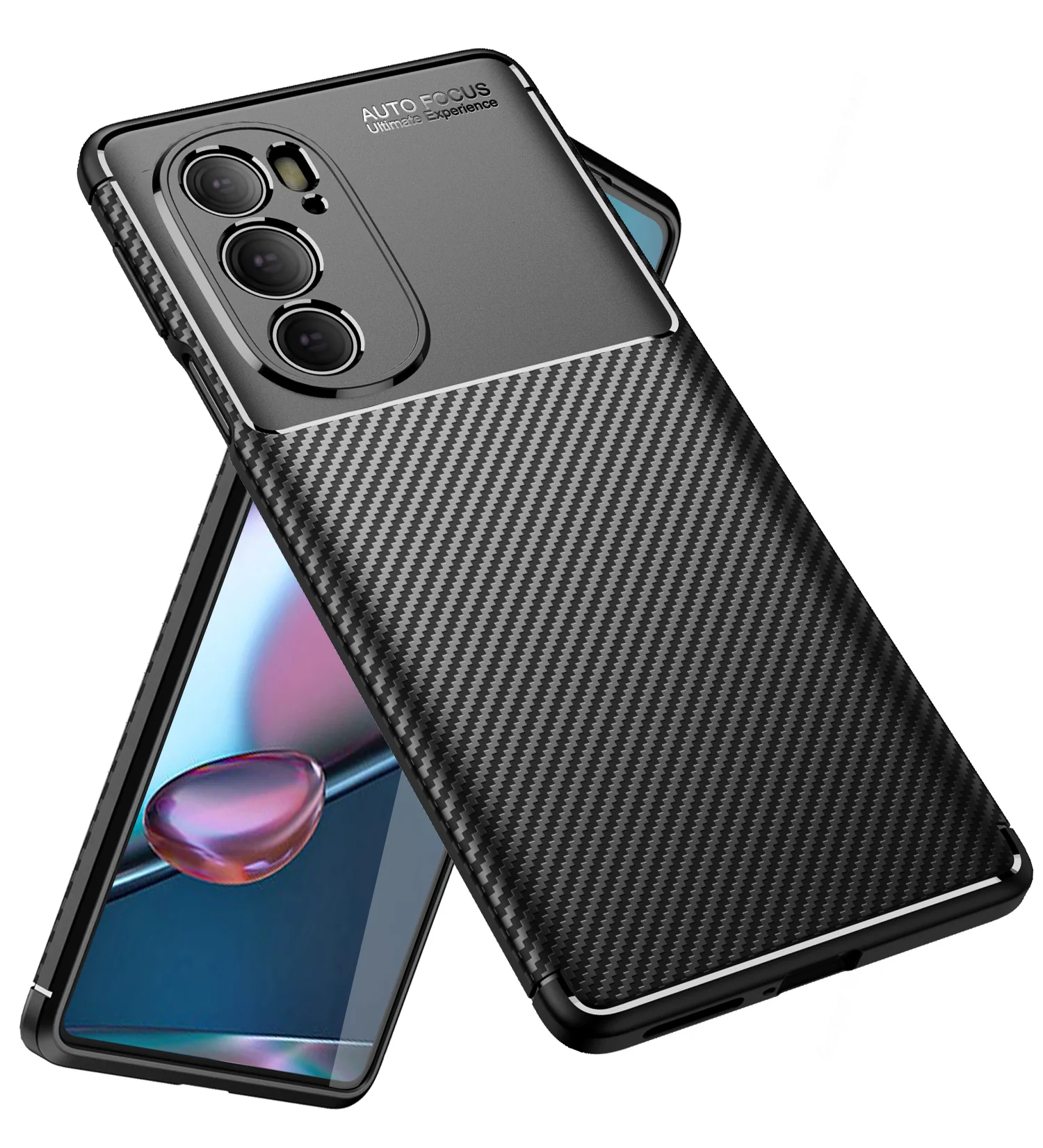 Motorola Edge X30, Motorola Edge 30 Pro (6.7 inch) Back Cover | Aramid Fiber Series, Black