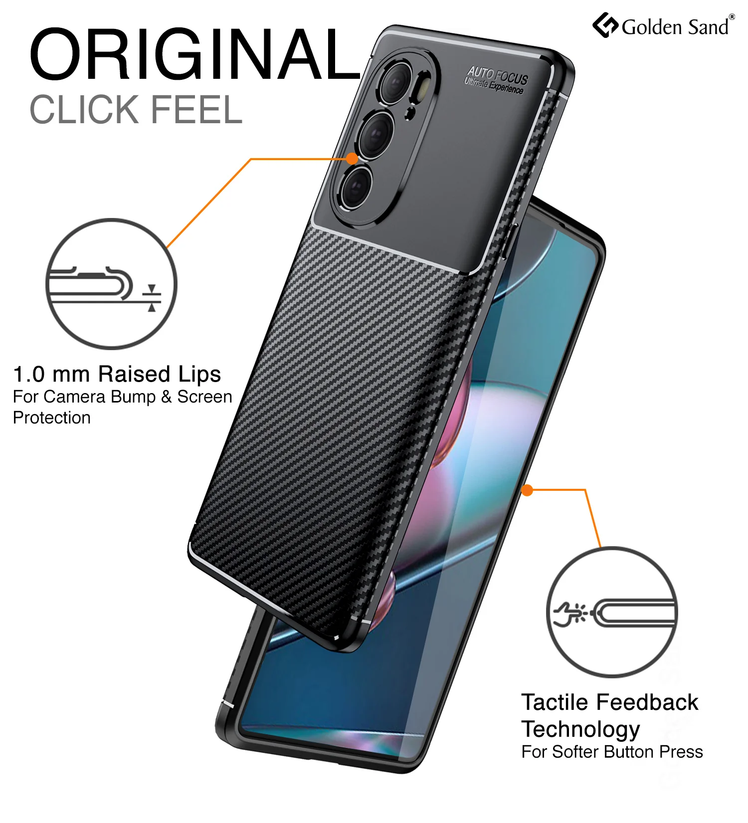 Motorola Edge X30, Motorola Edge 30 Pro (6.7 inch) Back Cover | Aramid Fiber Series, Black - Image 5
