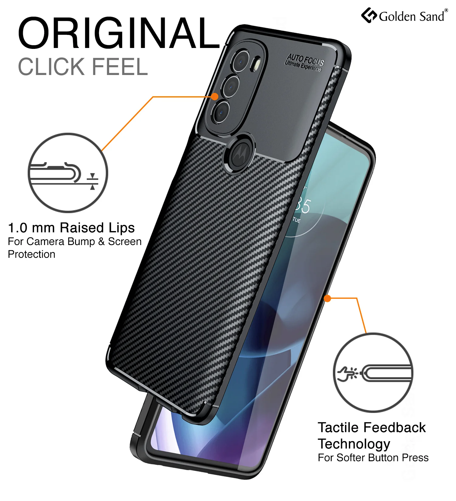 Motorola Moto G71 5G (6.4 inch) Back Cover | Aramid Fiber Series, Black - Image 5