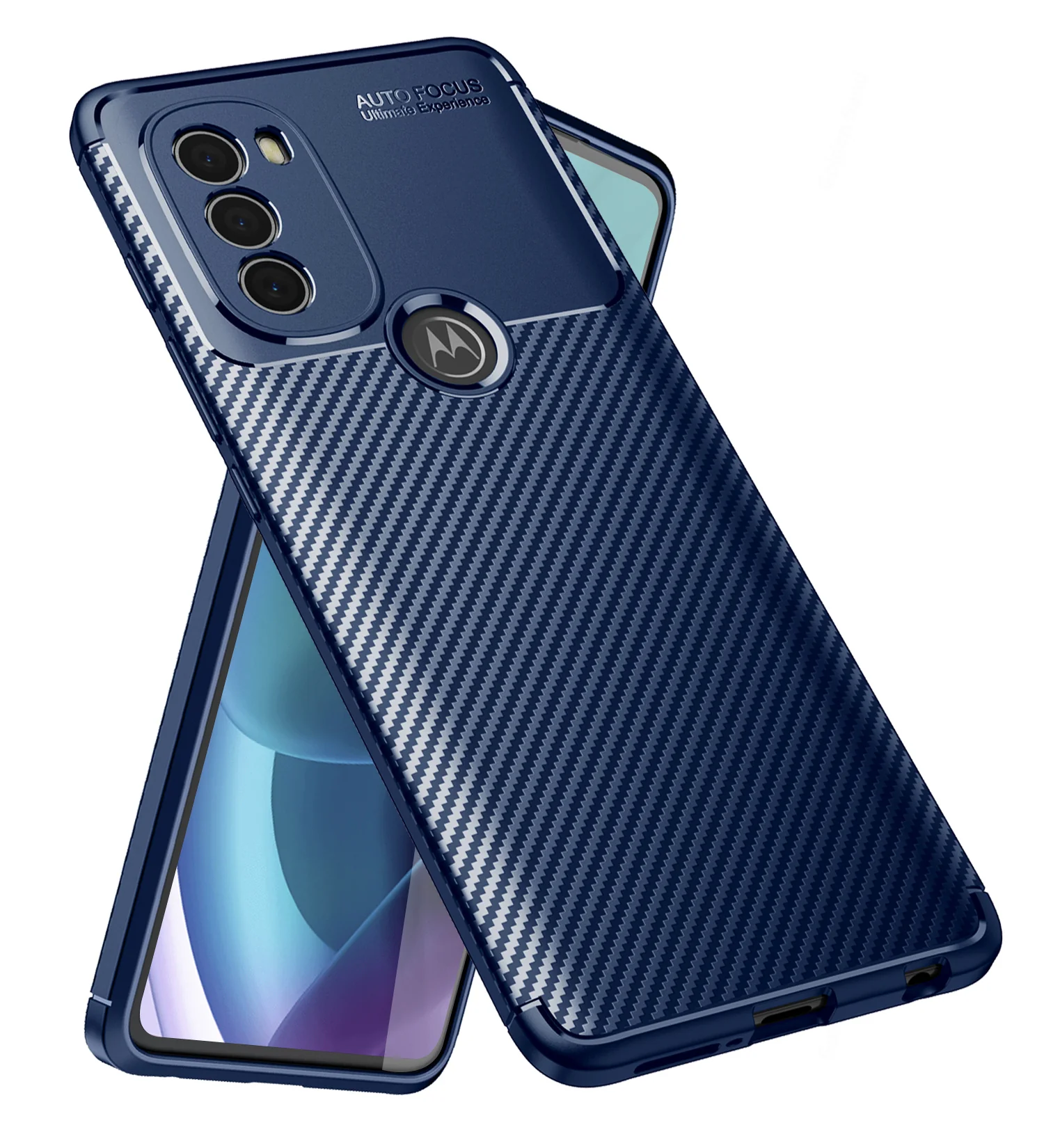Motorola Moto G71 5G (6.4 inch) Back Cover | Aramid Fiber Series, Blue