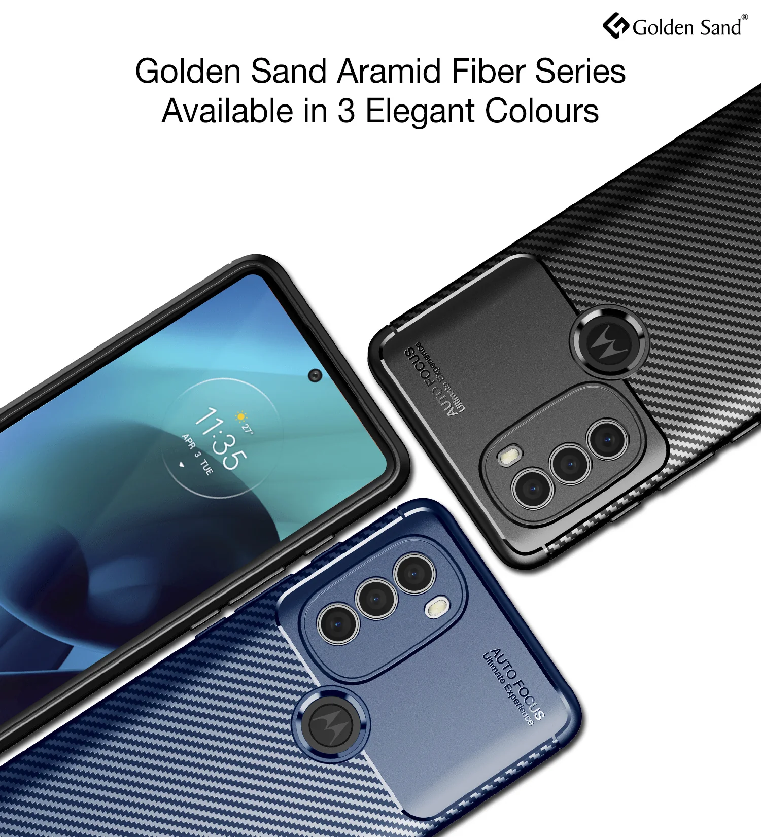 Motorola Moto G71 5G (6.4 inch) Back Cover | Aramid Fiber Series, Blue - Image 6