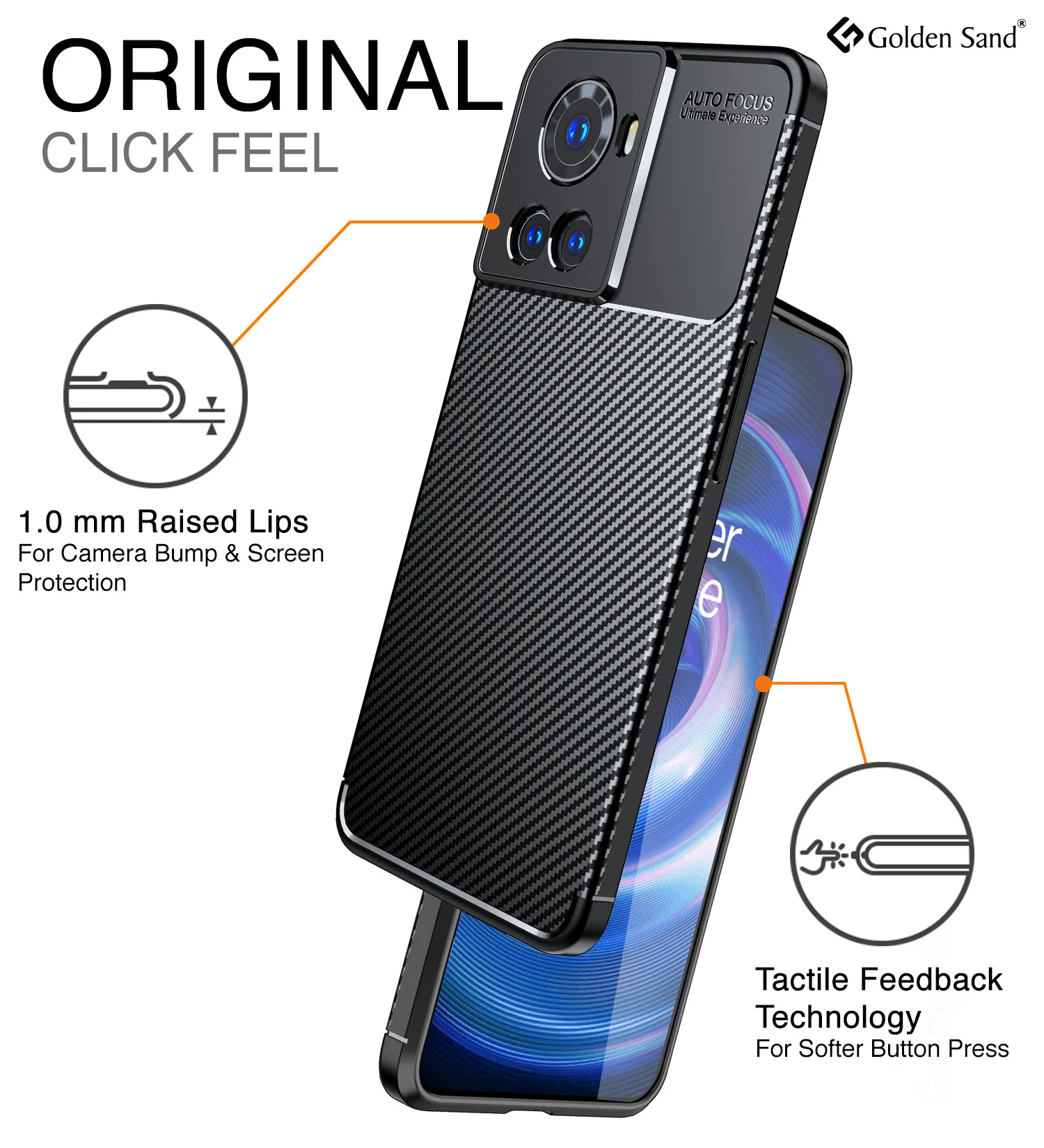 OnePlus 10R 5G Prime Blue Edition, OnePlus 10R (6.7 inch) Back Cover | Aramid Fiber Series, Black - Image 5
