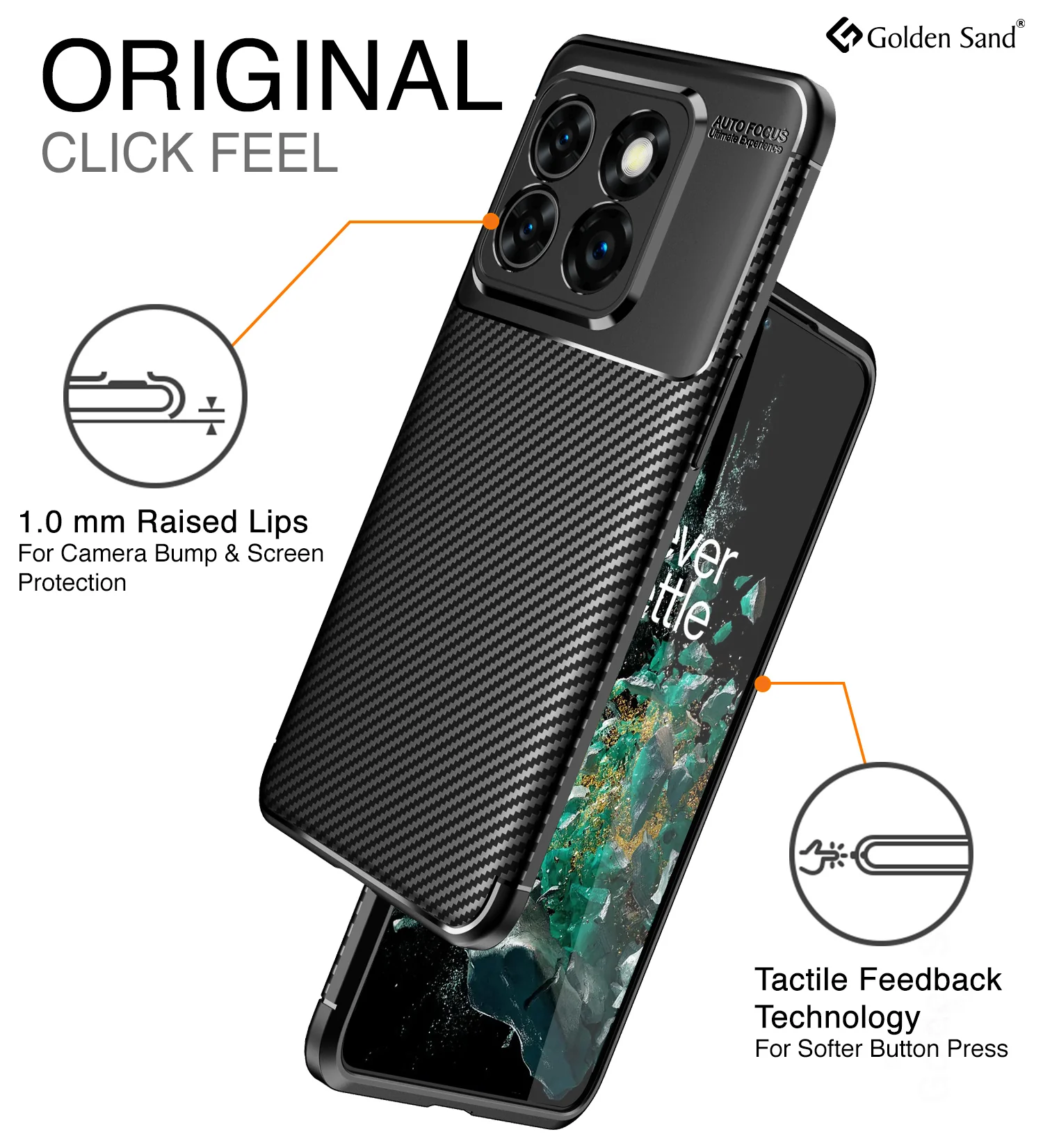 OnePlus 10T 5G (6.7 inch) Back Cover | Aramid Fiber Series, Black - Image 5