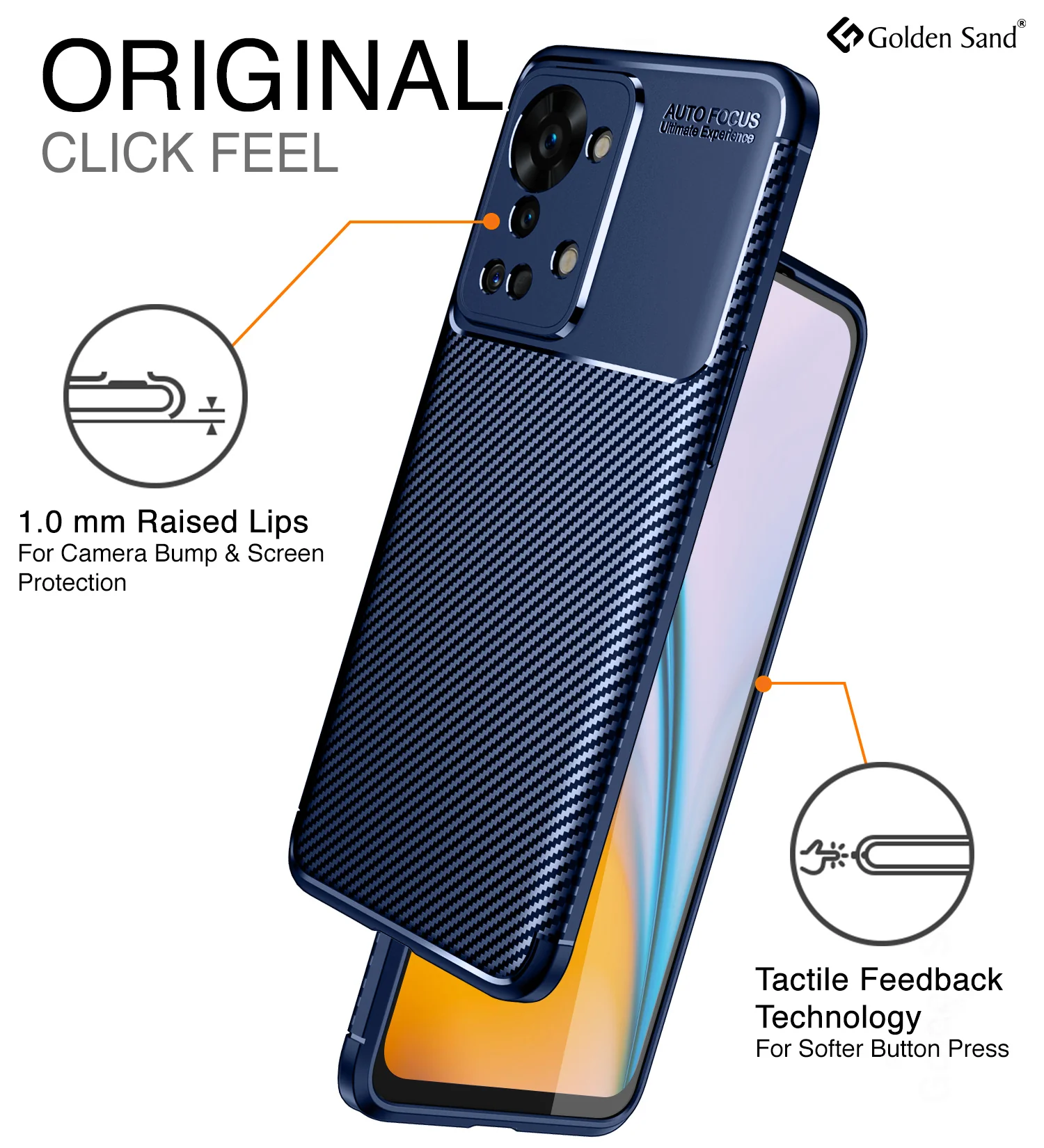 OnePlus Nord 2T (6.43 inch) Back Cover | Aramid Fiber Series, Blue - Image 5