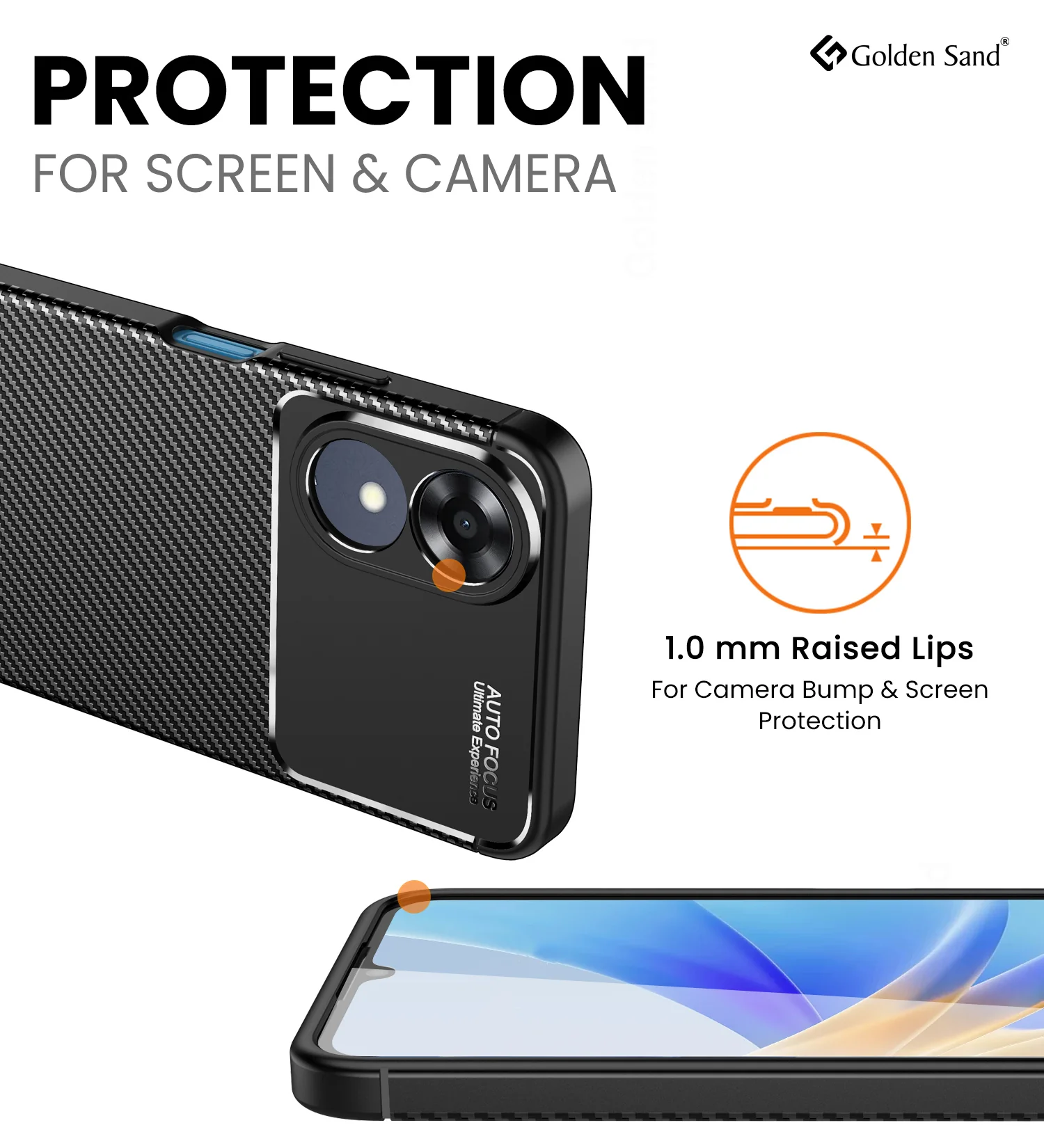 OPPO A17 4G (6.56 inch) Back Cover | Aramid Fiber Series, Black - Image 2
