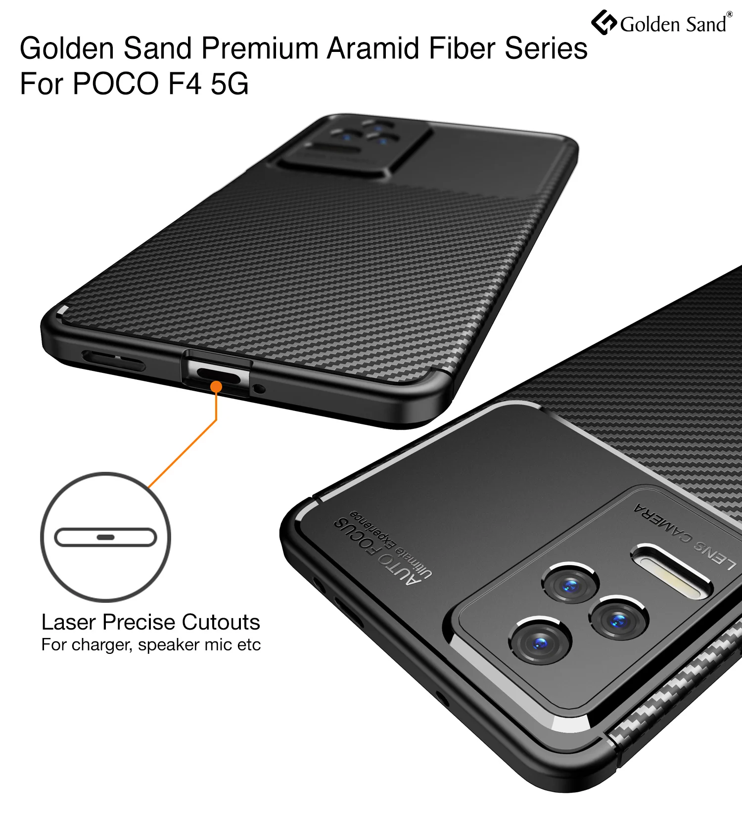 POCO F4 5G (6.67 inch) Back Cover | Aramid Fiber Series, Black - Image 2