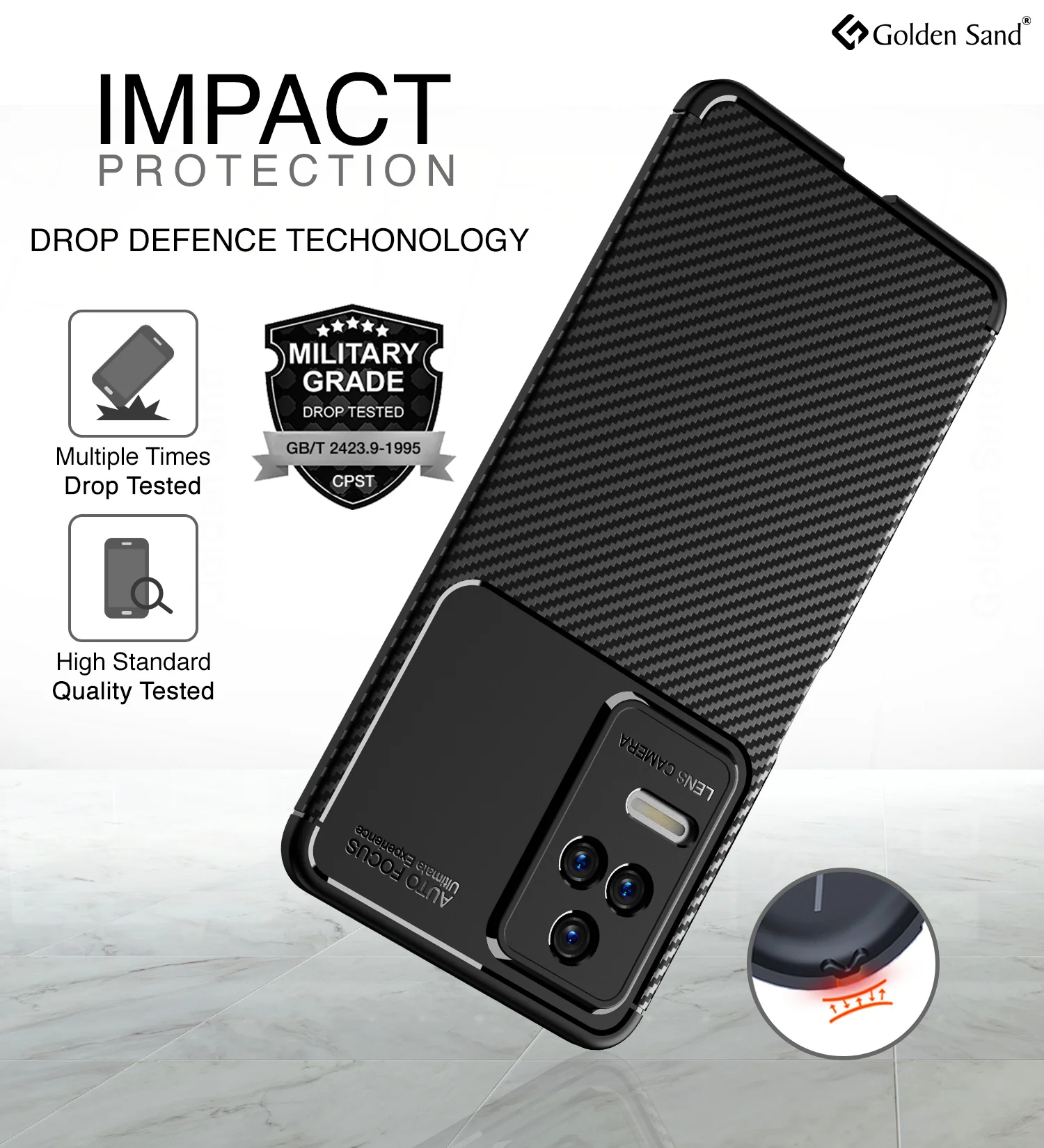 POCO F4 5G (6.67 inch) Back Cover | Aramid Fiber Series, Black - Image 3