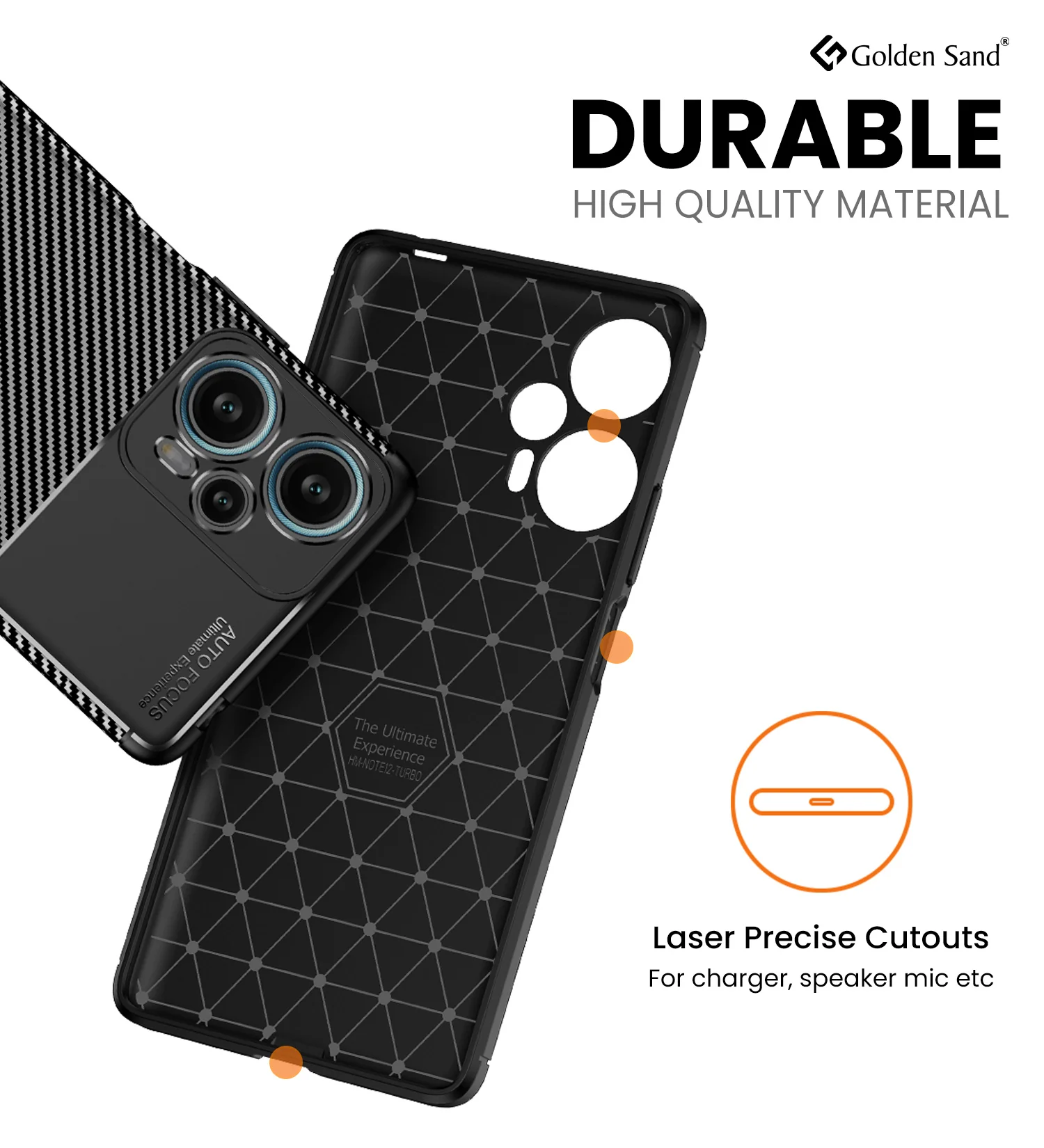 POCO F5 5G (6.67 inch) Back Cover | Aramid Fiber Series, Black - Image 5