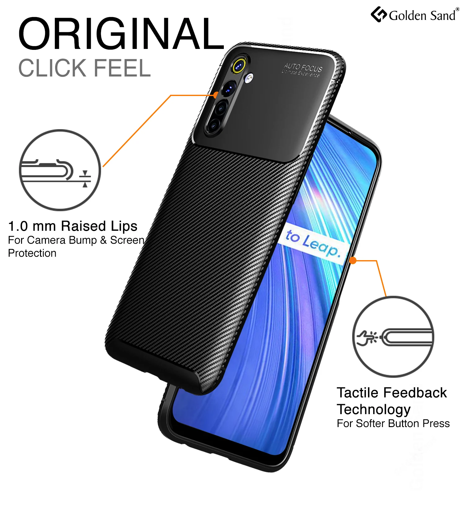 Realme 6 (6.5 inch) Back Cover | Aramid Fiber Series, Black - Image 2