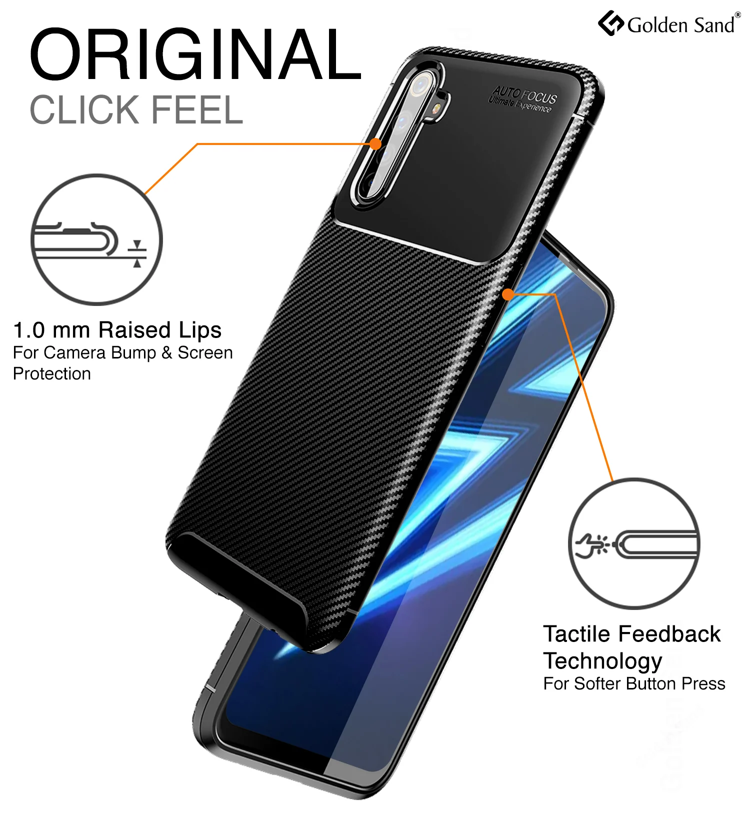 Realme 6 Pro (6.6 inch) Back Cover | Aramid Fiber Series, Black - Image 5