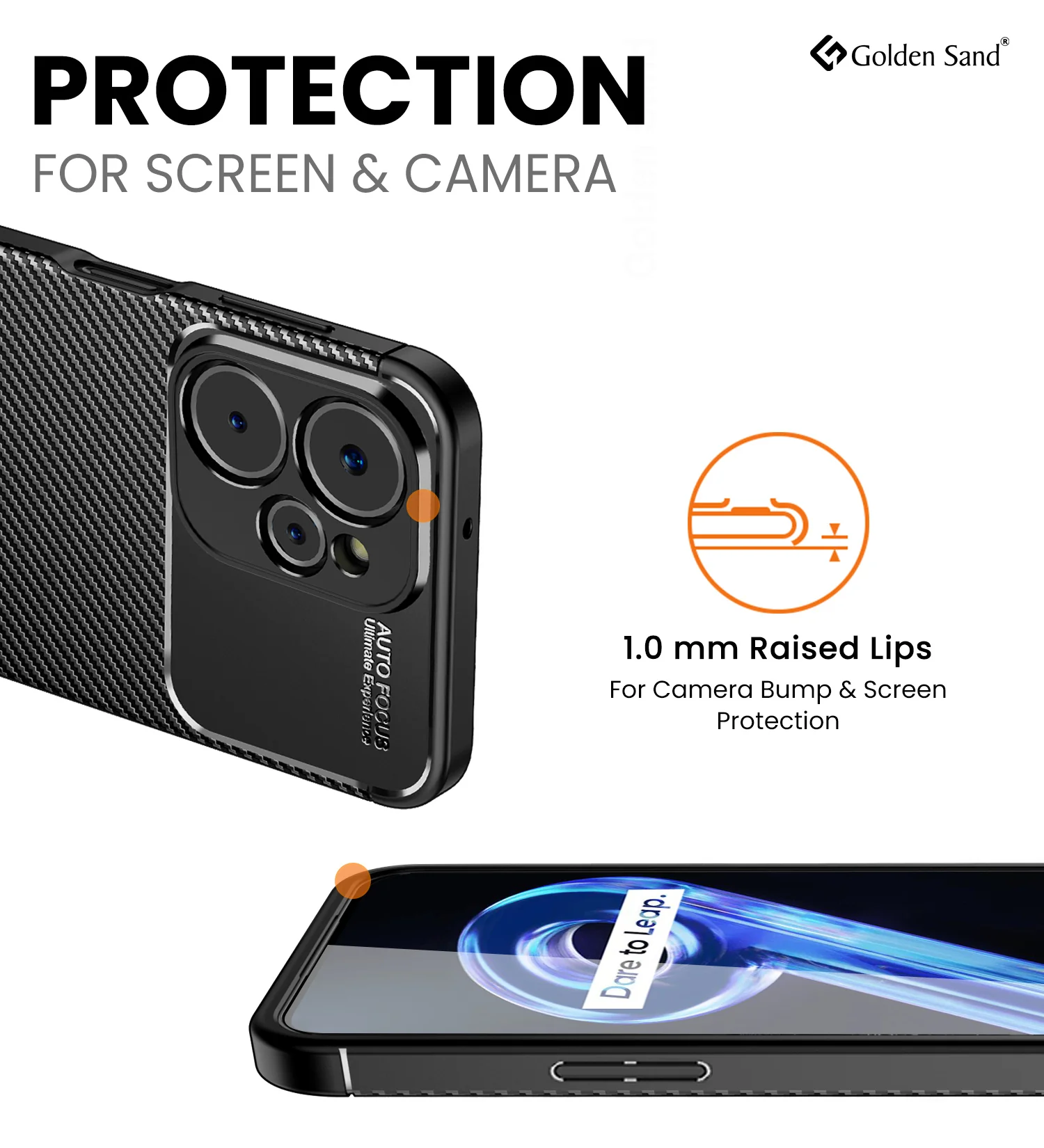 Realme 9i 5G (6.6 inch) Back Cover | Aramid Fiber Series, Black - Image 2