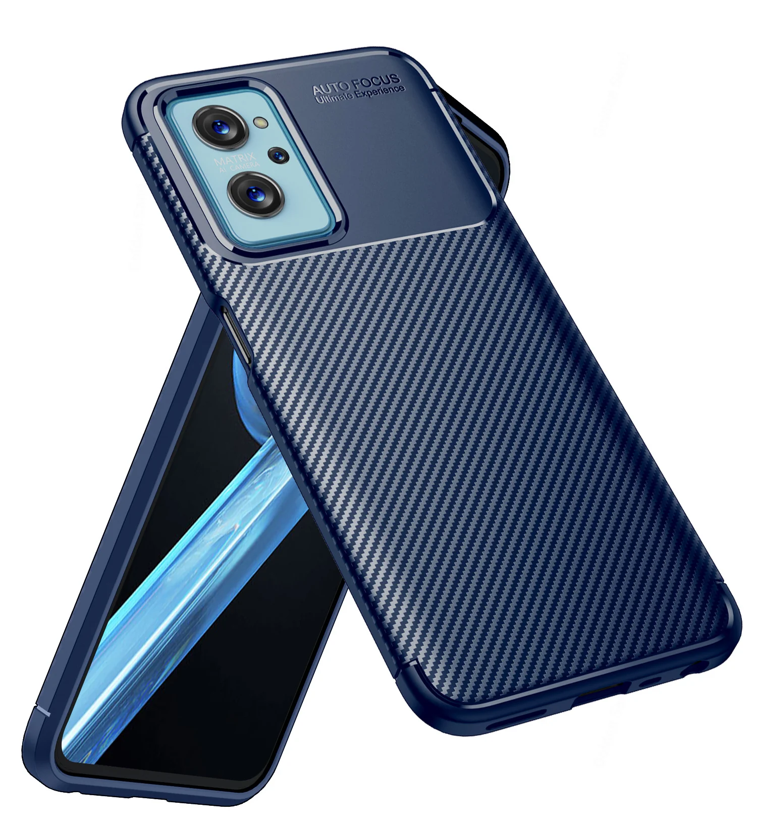 Realme 9i 4G, Oppo K10 4G, Oppo A96 4G, Oppo A76 4G (6.6 inch) Back Cover | Aramid Fiber Series, Blue
