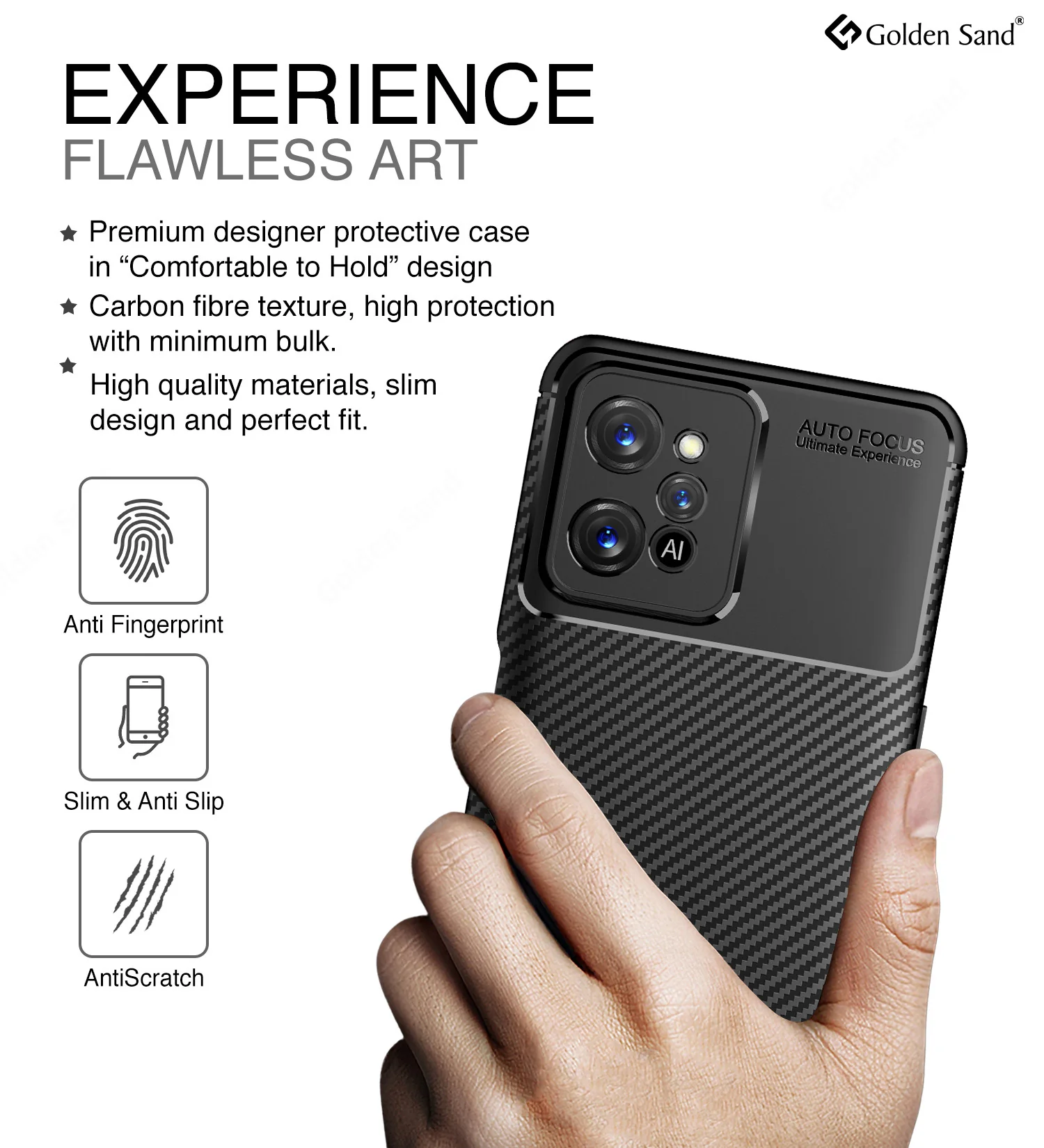 Realme C31 (6.5 inch) Back Cover | Aramid Fiber Series, Black - Image 4