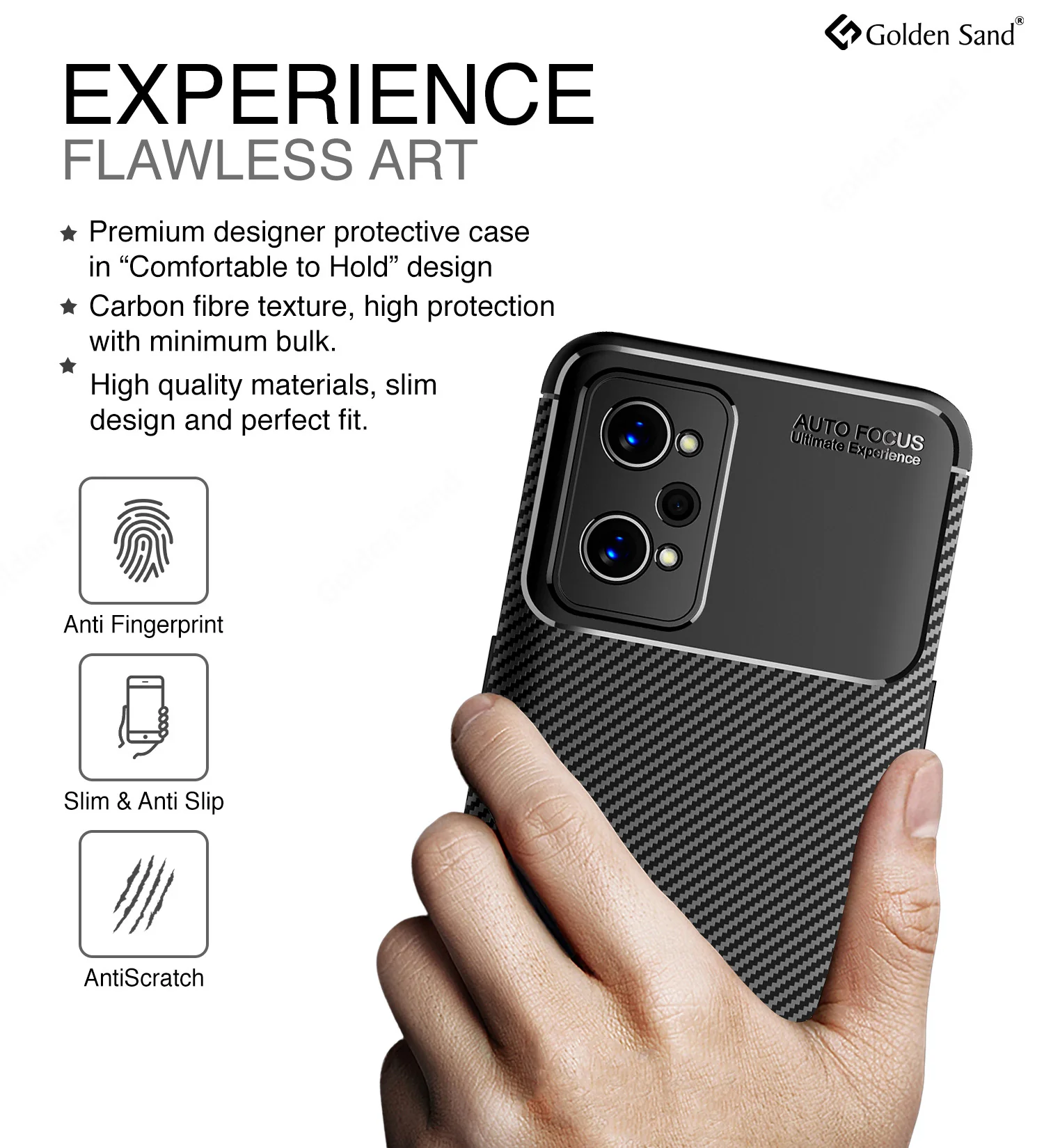 Realme GT 2 Pro (6.7 inch) Back Cover | Aramid Fiber Series, Black - Image 4