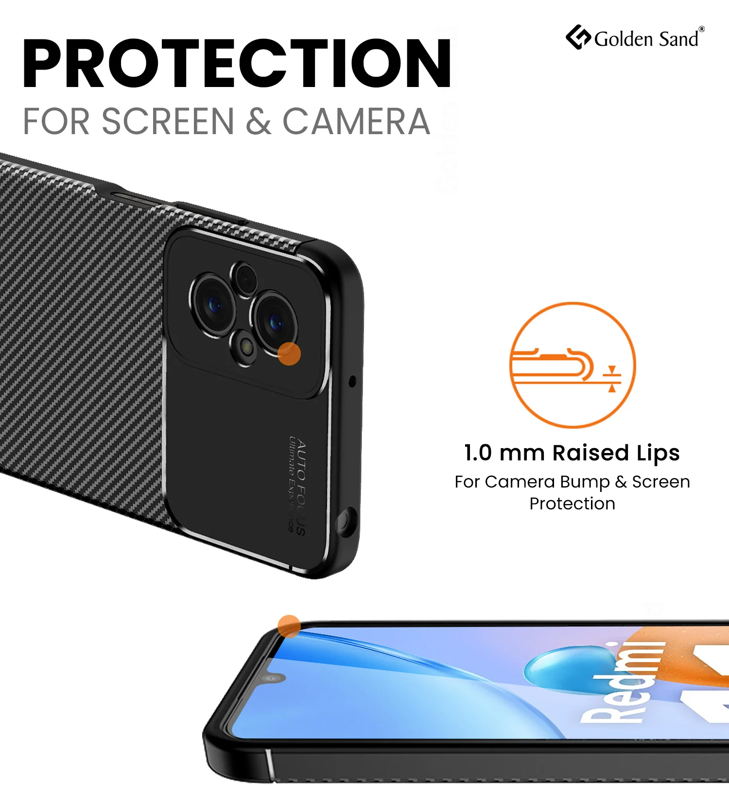Redmi 11 Prime 4G (6.58 inch) Back Cover | Aramid Fiber Series, Black - Image 2