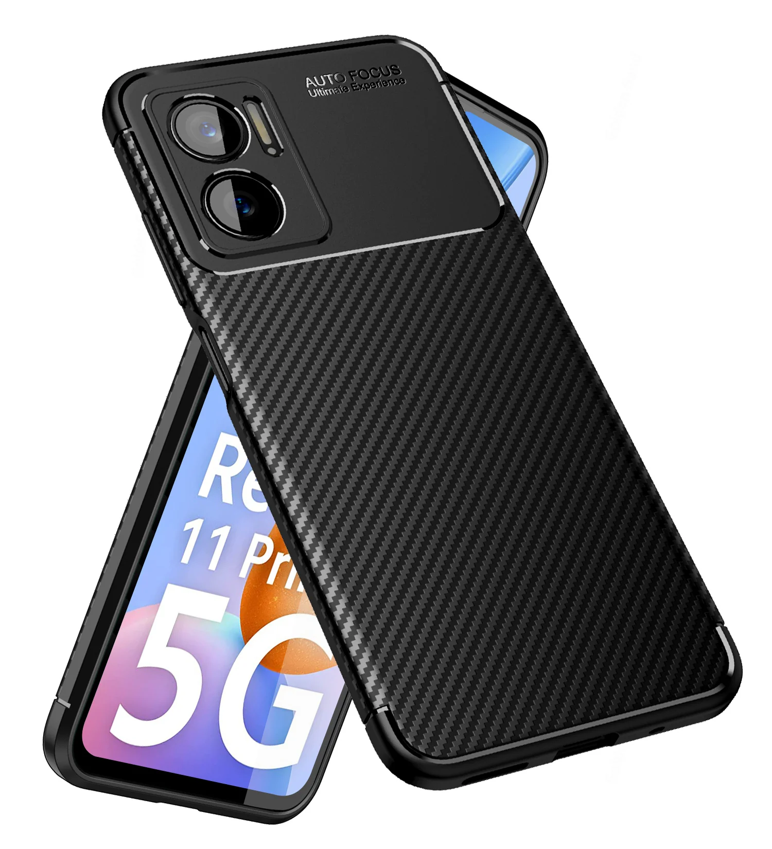 Redmi 11 Prime 5G (6.58 inch) Back Cover | Aramid Fiber Series, Black