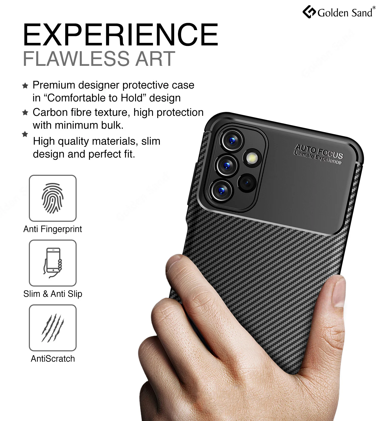 Samsung Galaxy A13 4G (6.6 inch) Back Cover | Aramid Fiber Series, Black - Image 4