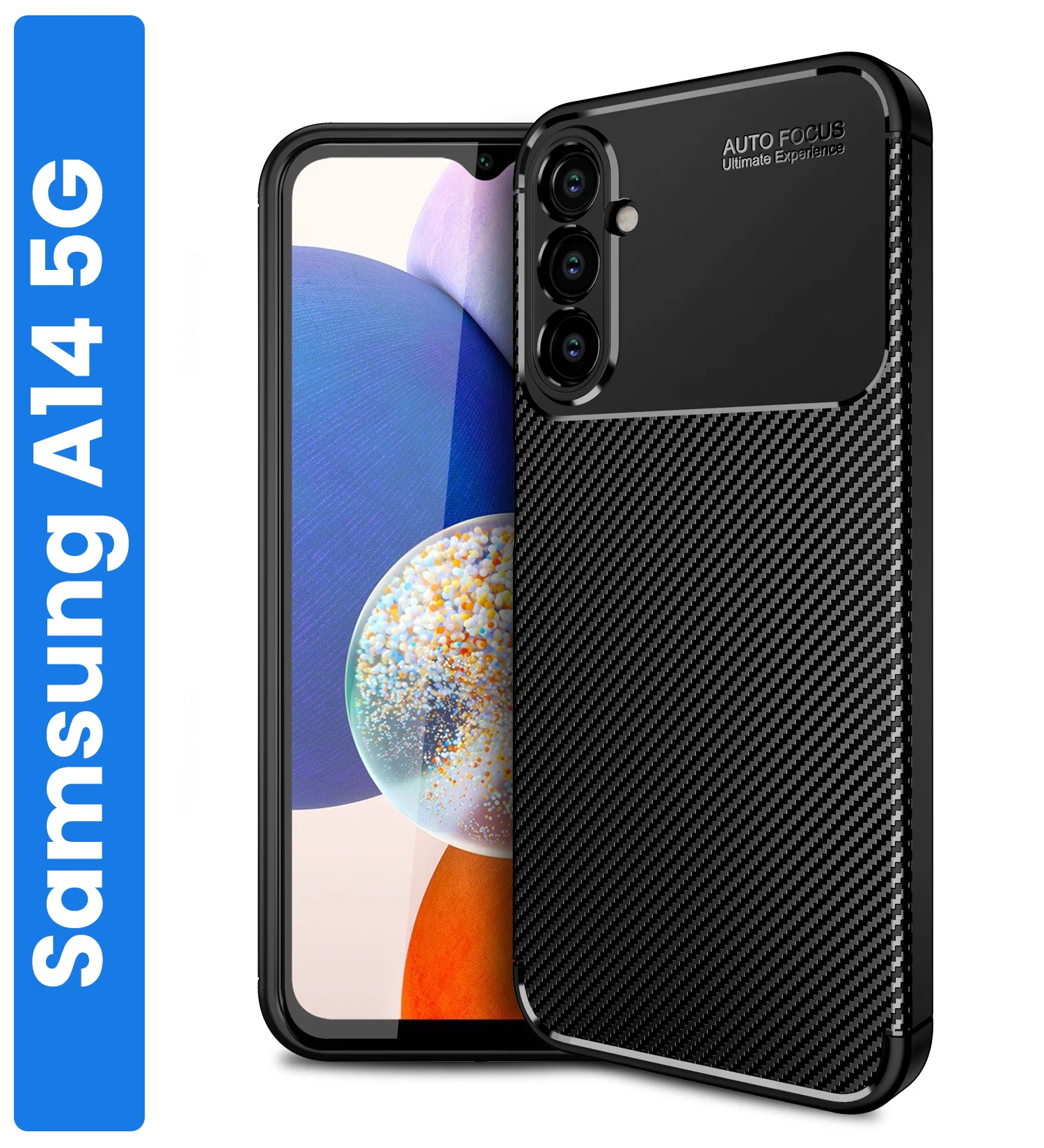Samsung Galaxy A14 4G, Samsung Galaxy A14 5G (6.6 inch) Back Cover | Aramid Fiber Series, Black
