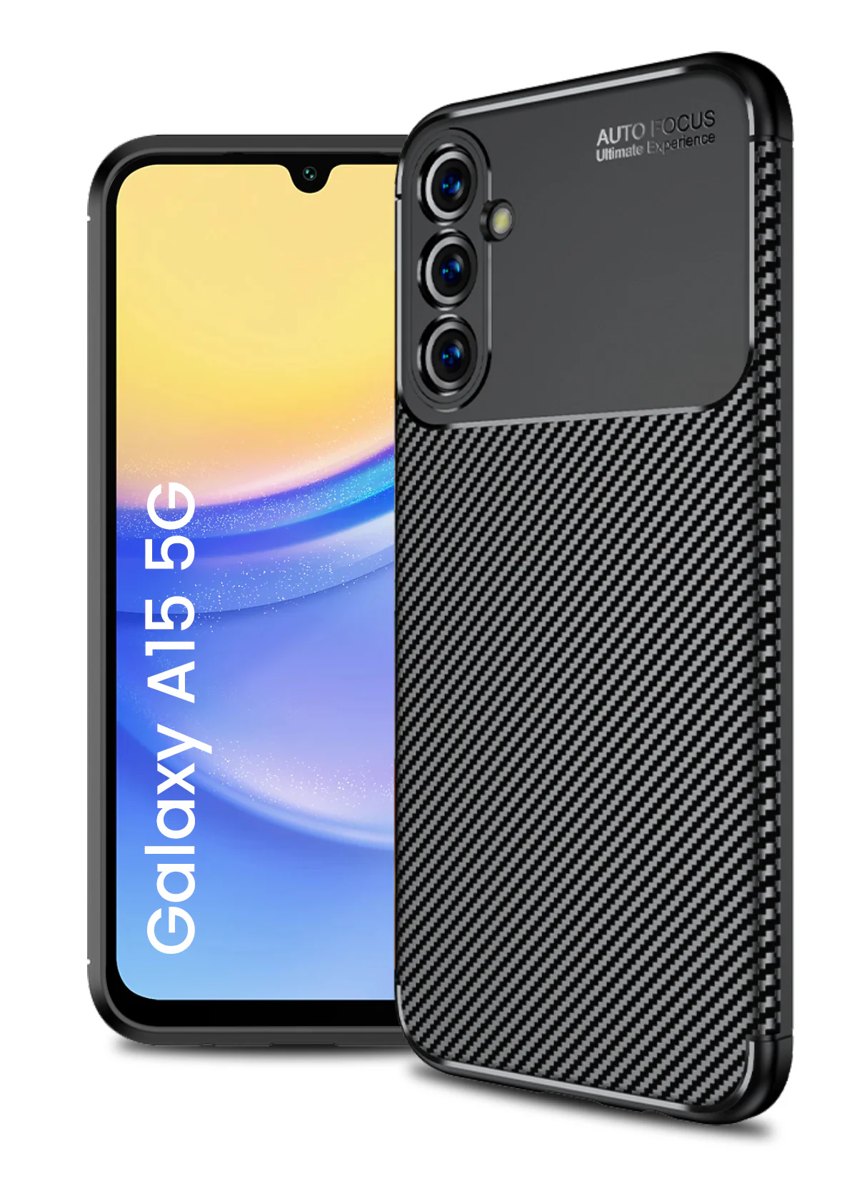 Samsung Galaxy A15 5G, Samsung Galaxy F15 5G (6.5 inch) Back Cover | Aramid Fiber Series, Black