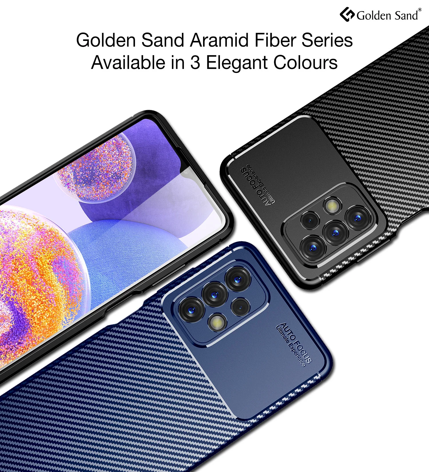 Samsung Galaxy A23 5G, Samsung Galaxy A23 4G (6.6 inch) Back Cover | Aramid Fiber Series, Black - Image 6