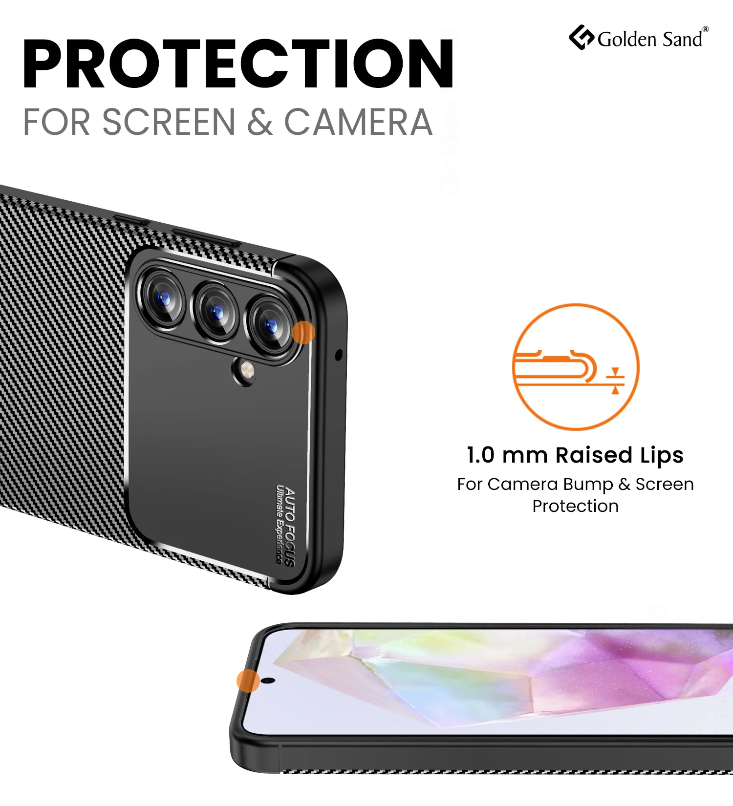 Samsung Galaxy A35 5G (6.6 inch) Back Cover | Aramid Fiber Series, Black - Image 2