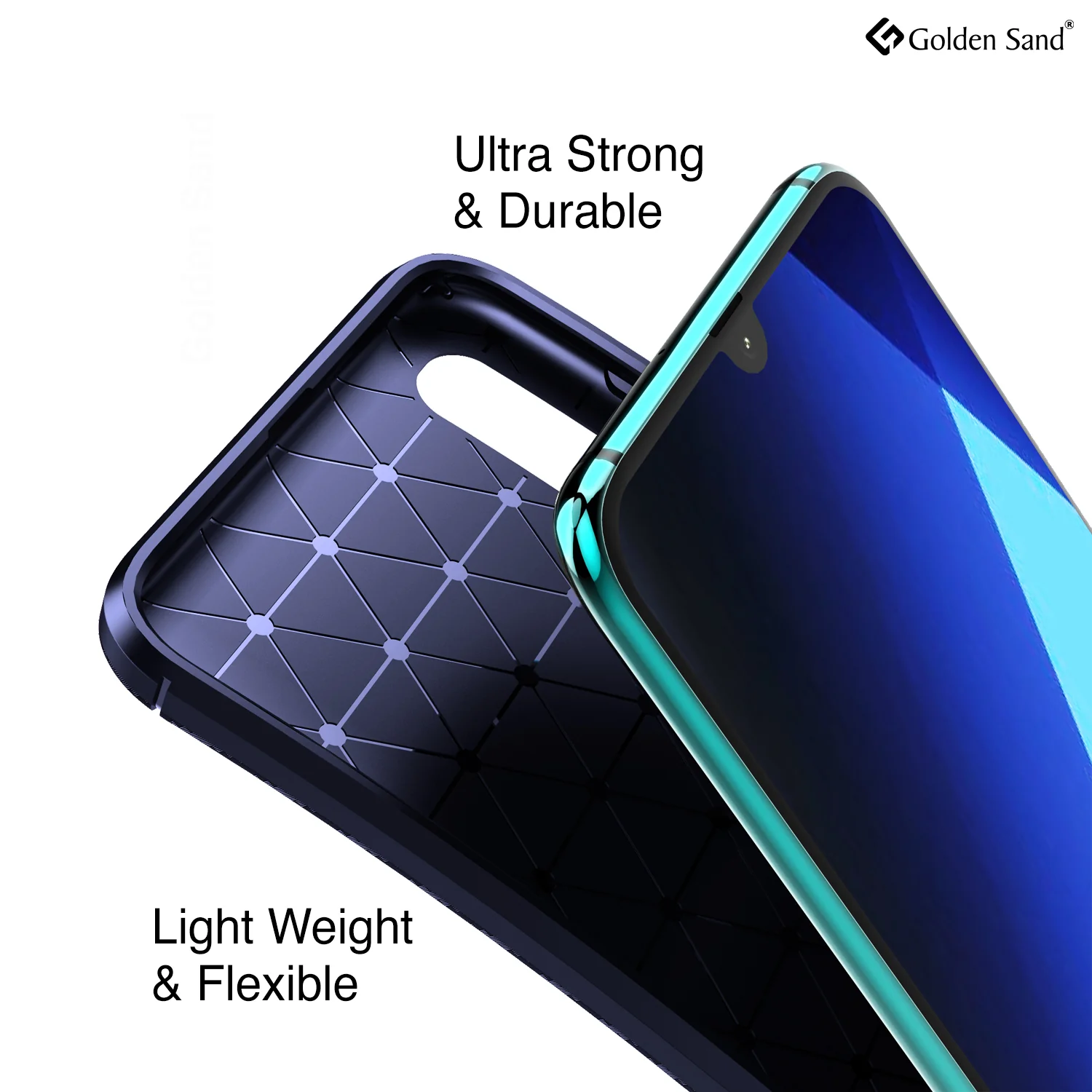 Samsung Galaxy A50s, A50, A30s (6.4 inch) Back Cover | Aramid Fiber Series, Blue - Image 5
