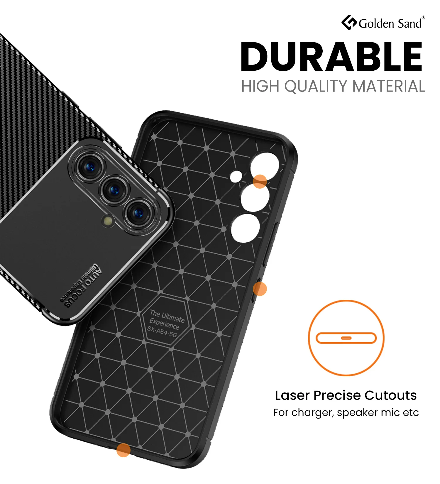 Samsung Galaxy A54 5G (6.4 inch) Back Cover | Aramid Fiber Series, Black - Image 5