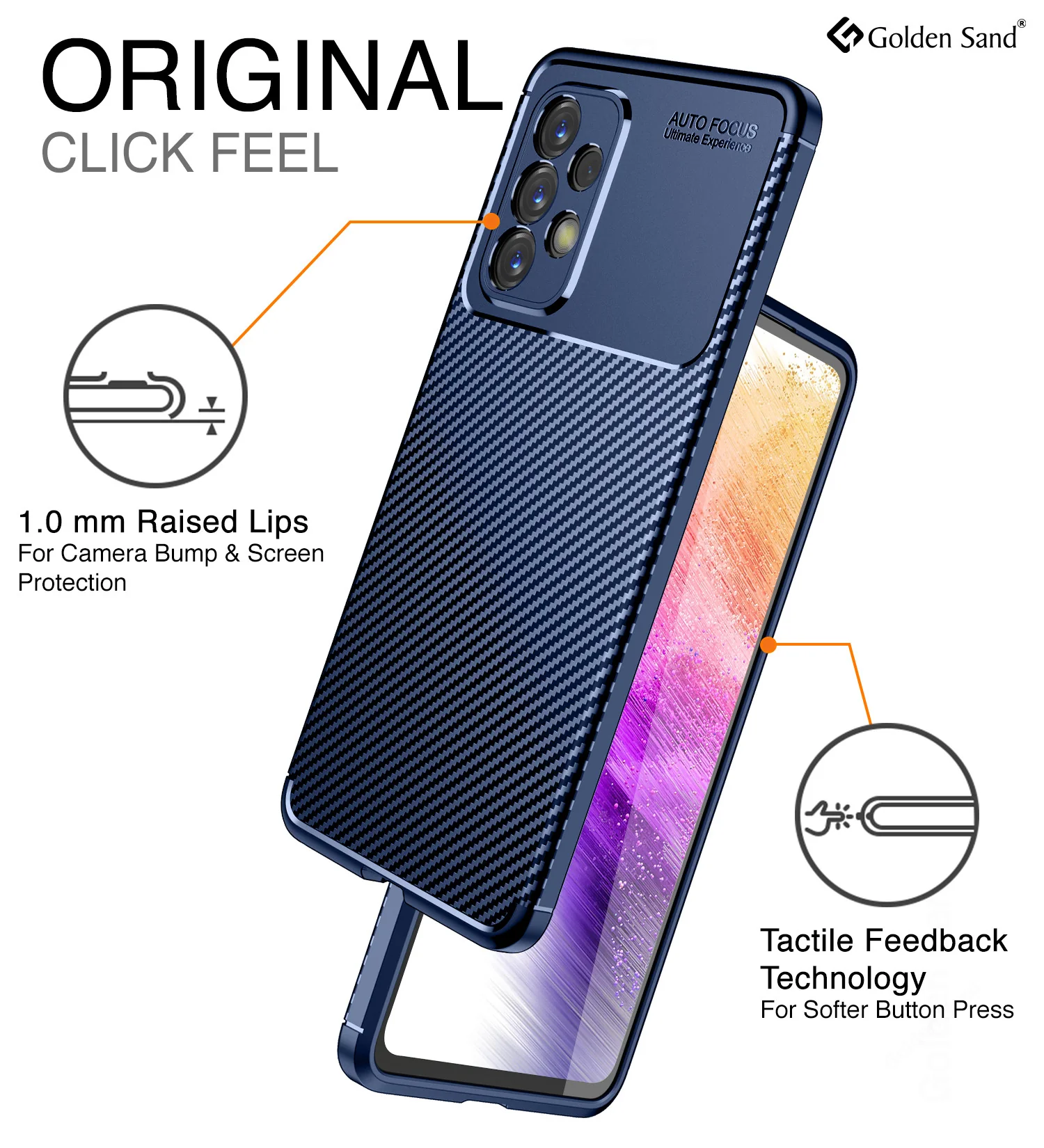 Samsung Galaxy A73 5G (6.7 inch) Back Cover | Aramid Fiber Series, Blue - Image 5