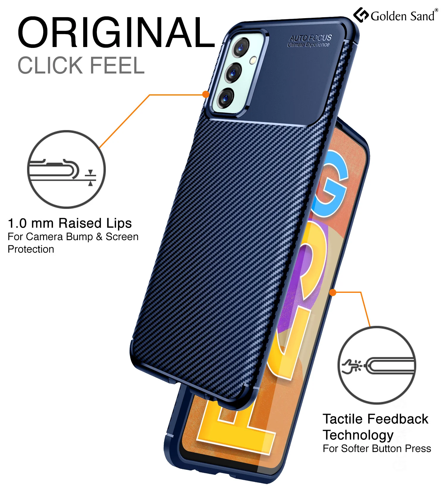 Samsung Galaxy F23 5G (6.6 inch) Back Cover | Aramid Fiber Series, Blue - Image 5