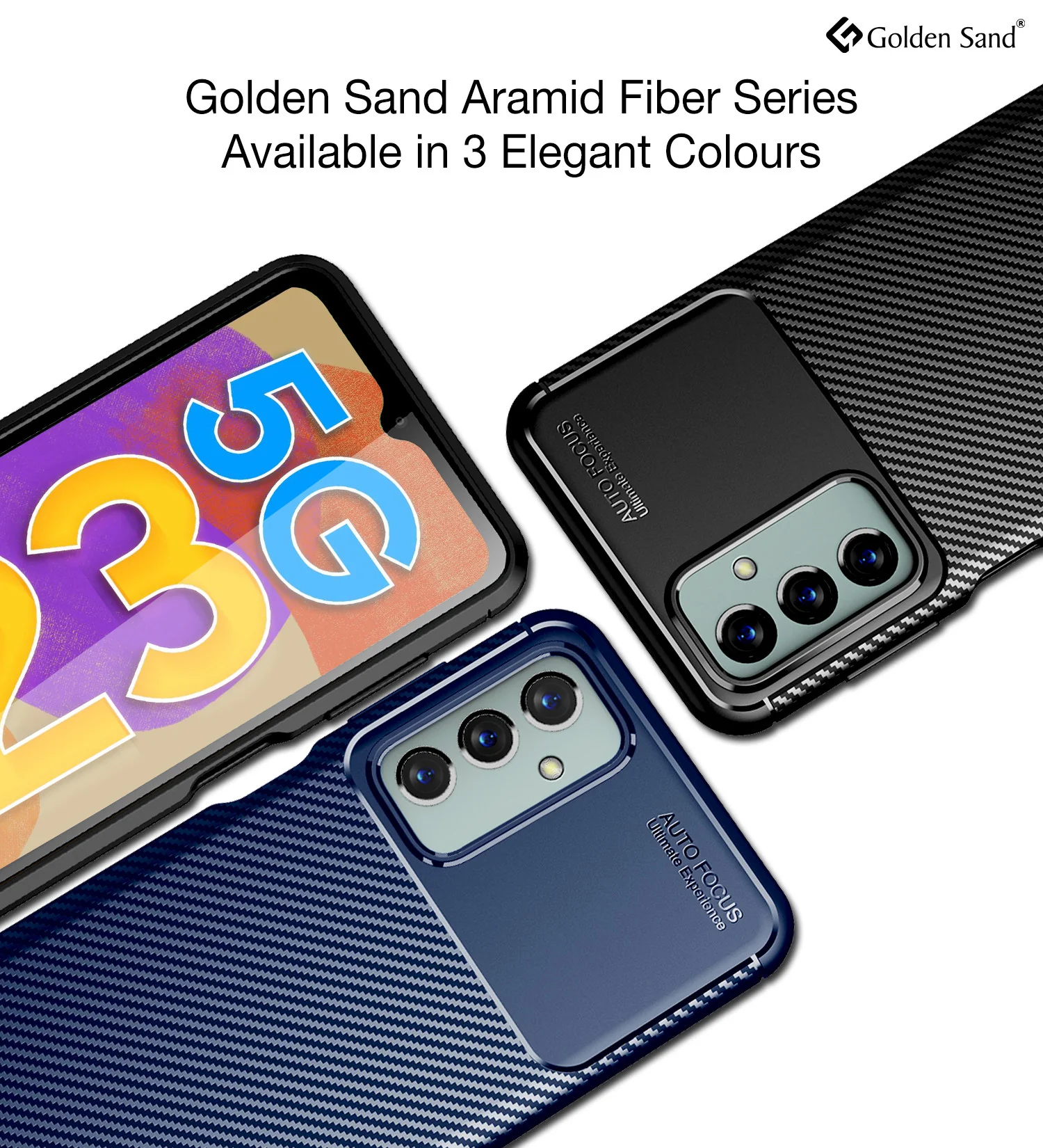 Samsung Galaxy F23 5G (6.6 inch) Back Cover | Aramid Fiber Series, Blue - Image 6