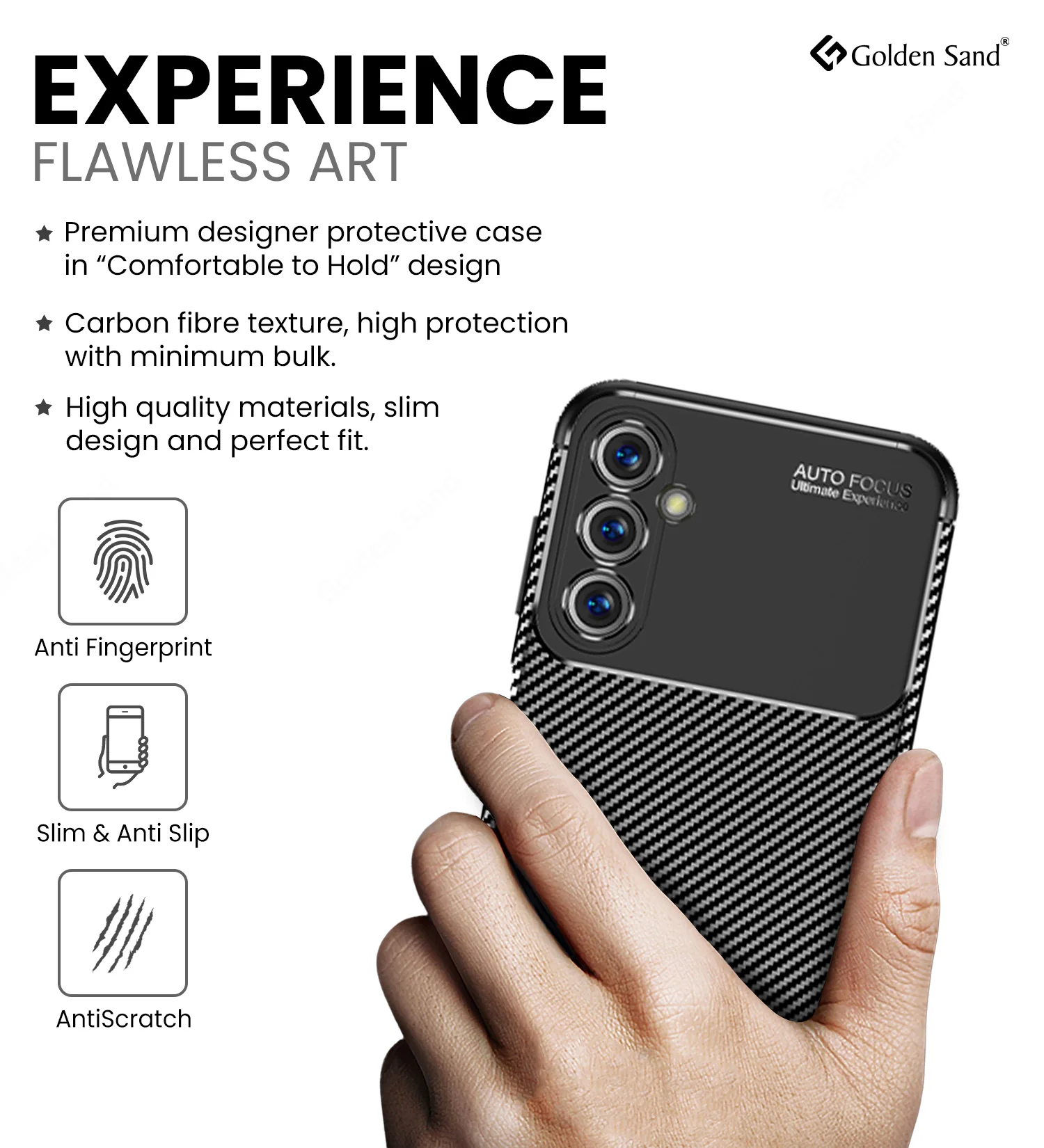 Samsung Galaxy F54 5G (6.7 inch) Back Cover | Aramid Fiber Series, Black - Image 4