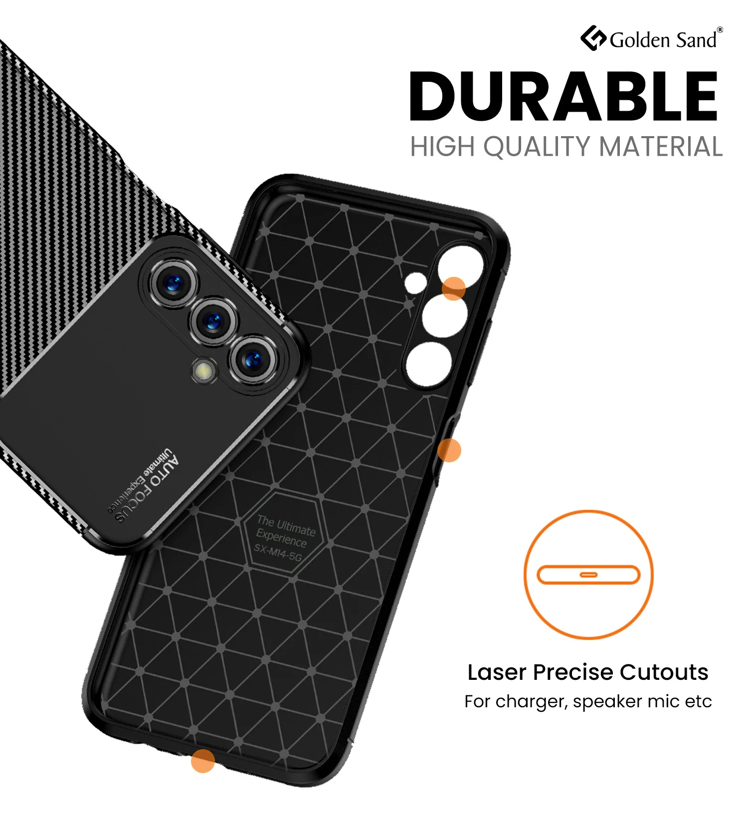 Samsung Galaxy F54 5G (6.7 inch) Back Cover | Aramid Fiber Series, Black - Image 5