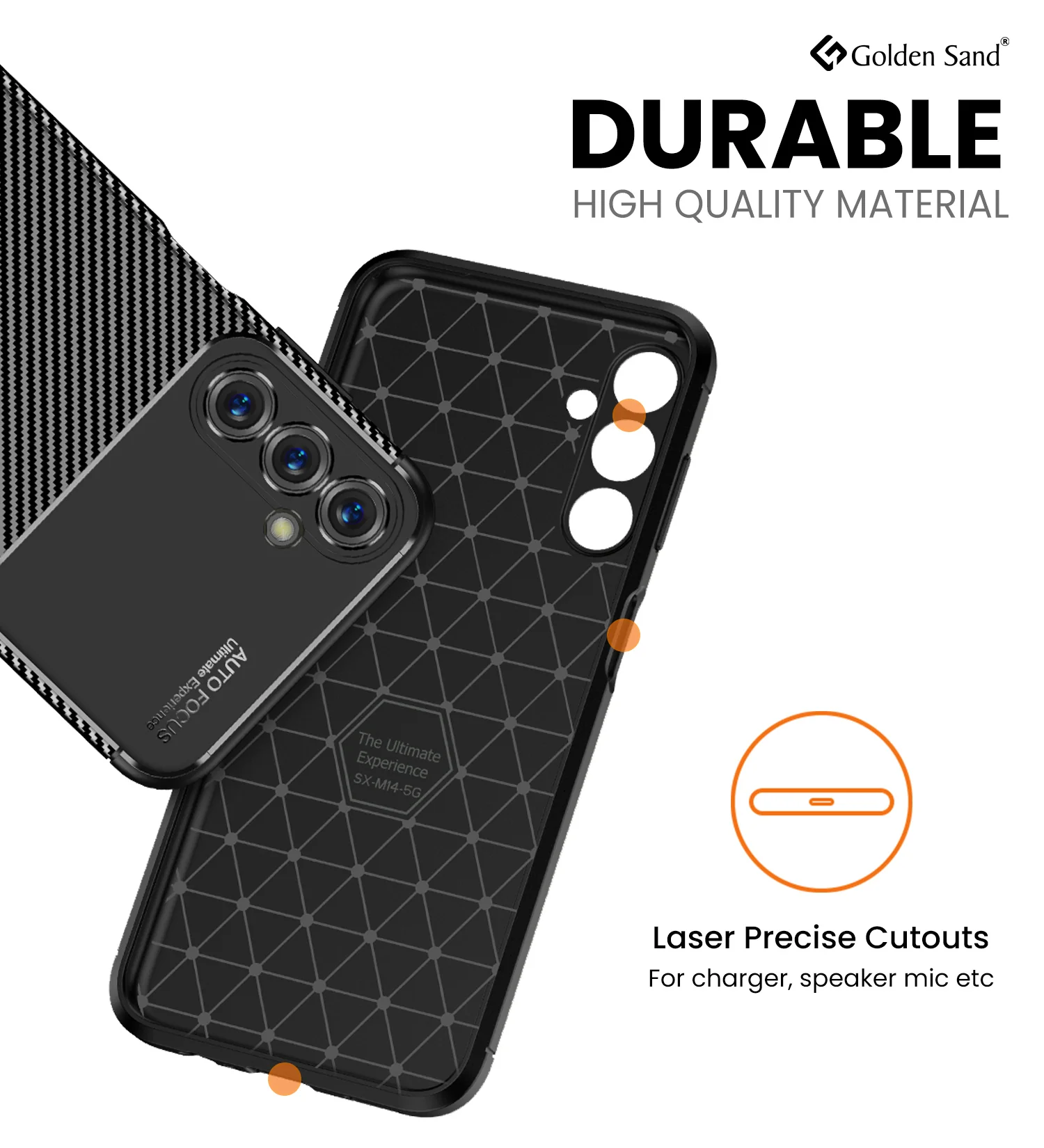 Samsung Galaxy M14 5G (6.6 inch) Back Cover | Aramid Fiber Series, Black - Image 5