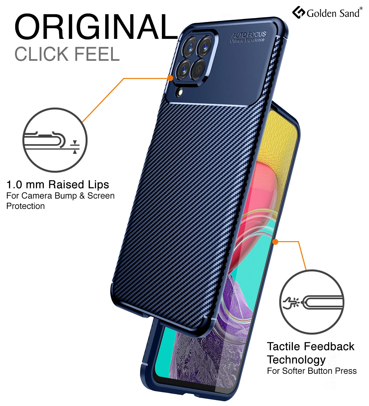 Samsung Galaxy M53 5G (6.7 inch) Back Cover | Aramid Fiber Series, Blue - Image 5