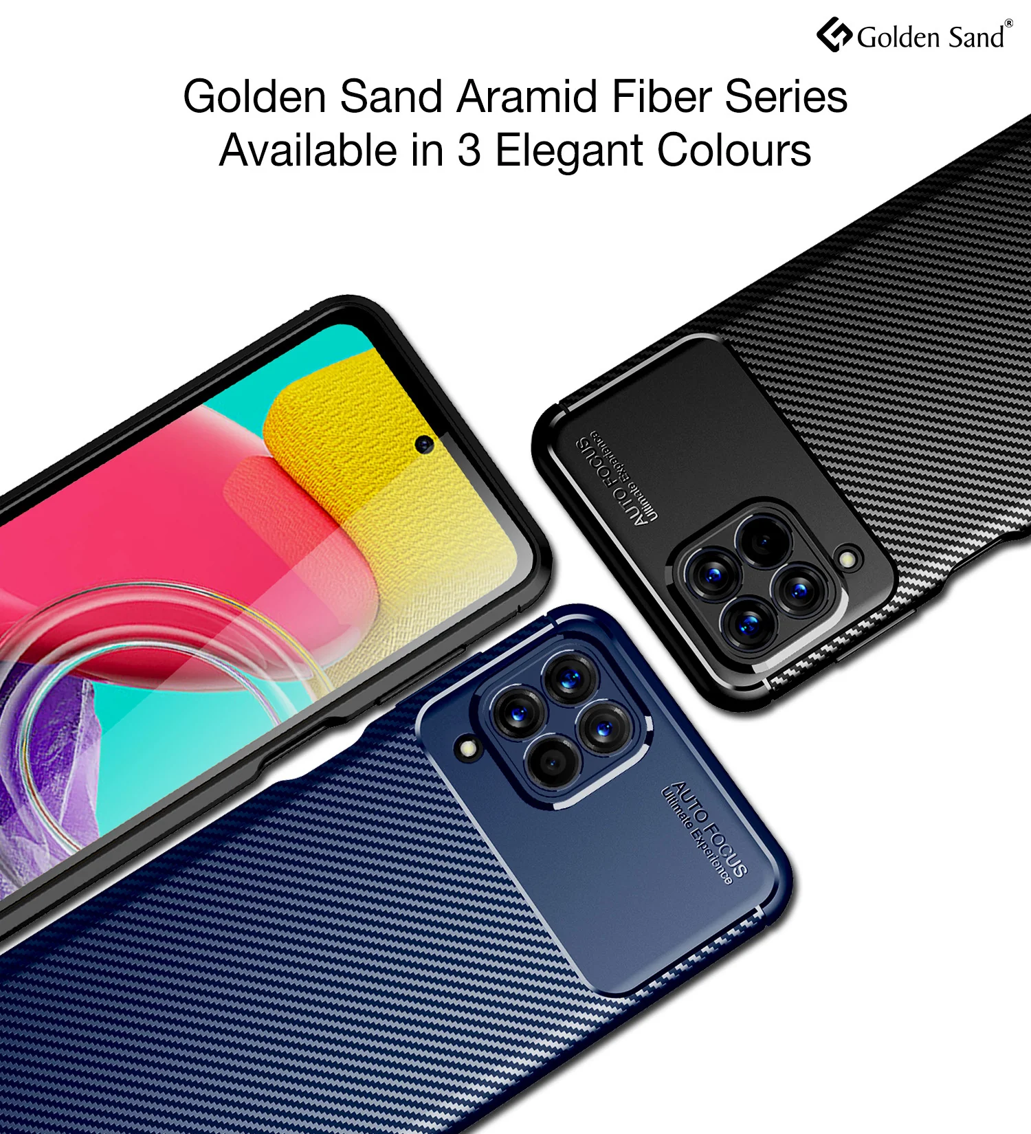 Samsung Galaxy M53 5G (6.7 inch) Back Cover | Aramid Fiber Series, Blue - Image 6