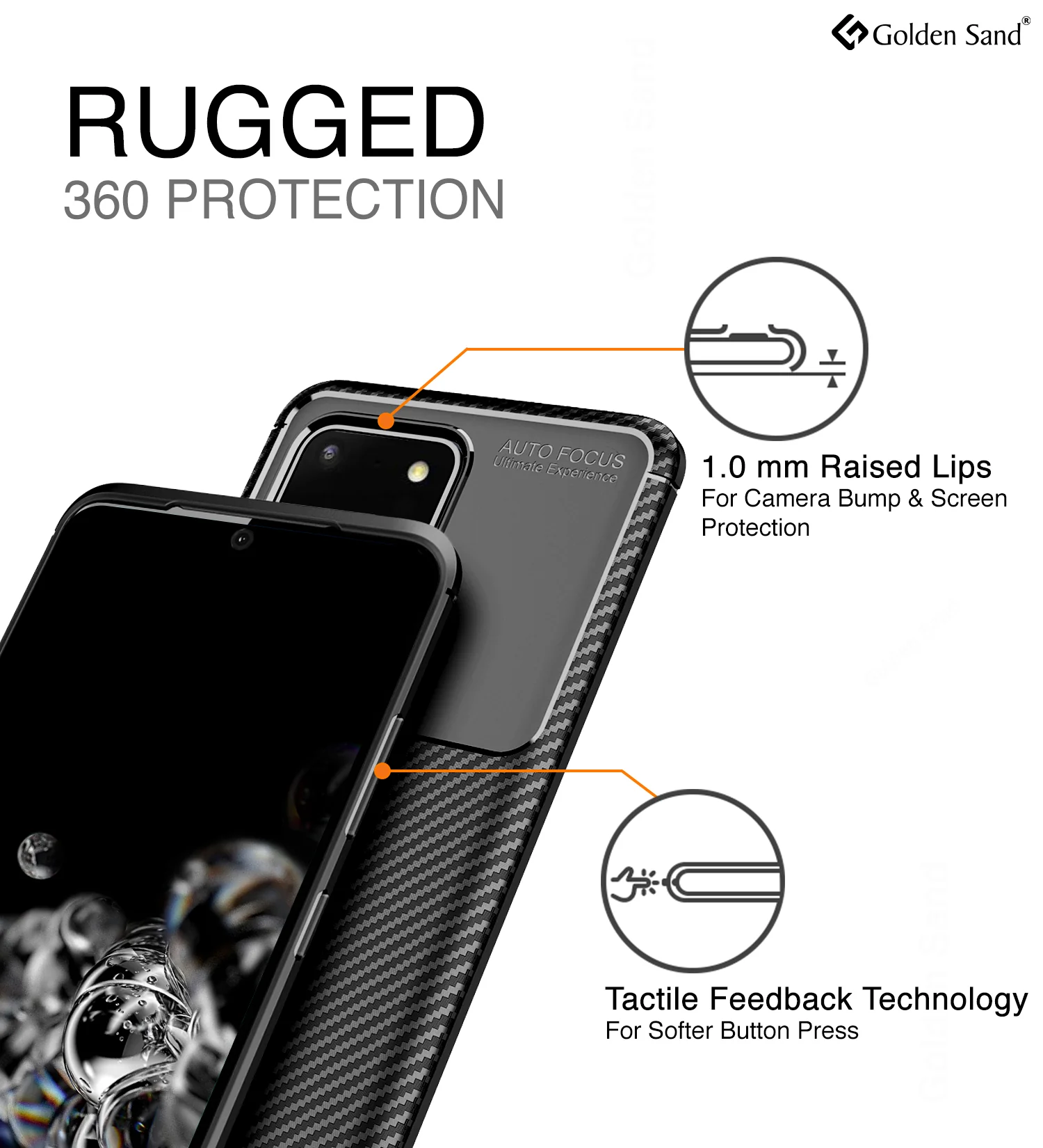 Samsung Galaxy S20 Ultra (6.9 inch) Back Cover | Aramid Fiber Series, Black - Image 5
