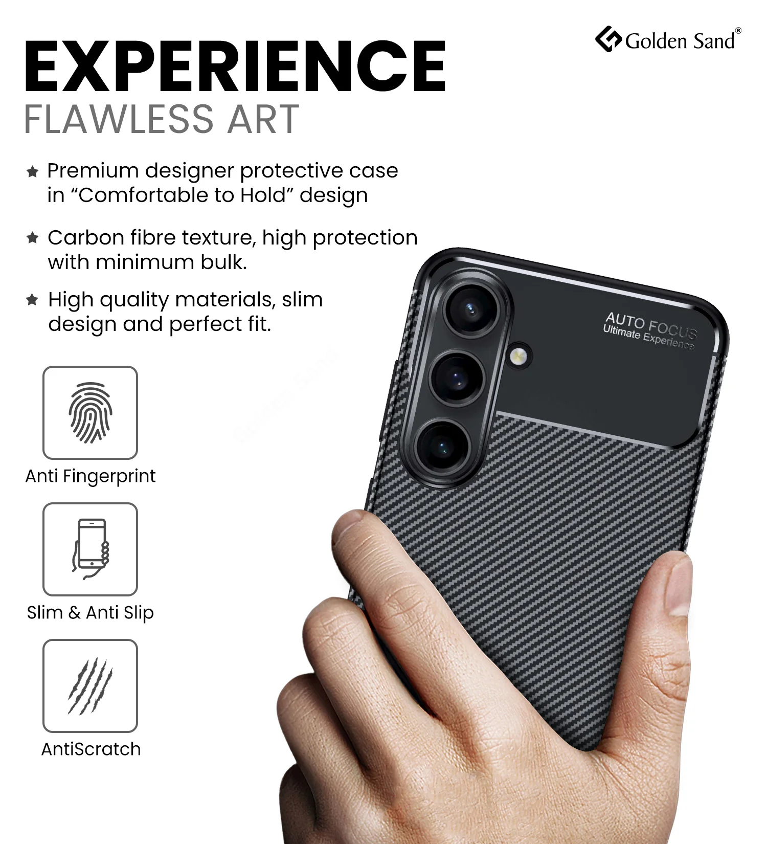 Samsung Galaxy S24 FE 5G (6.7 inch) Back Cover | Aramid Fiber Series, Black - Image 4
