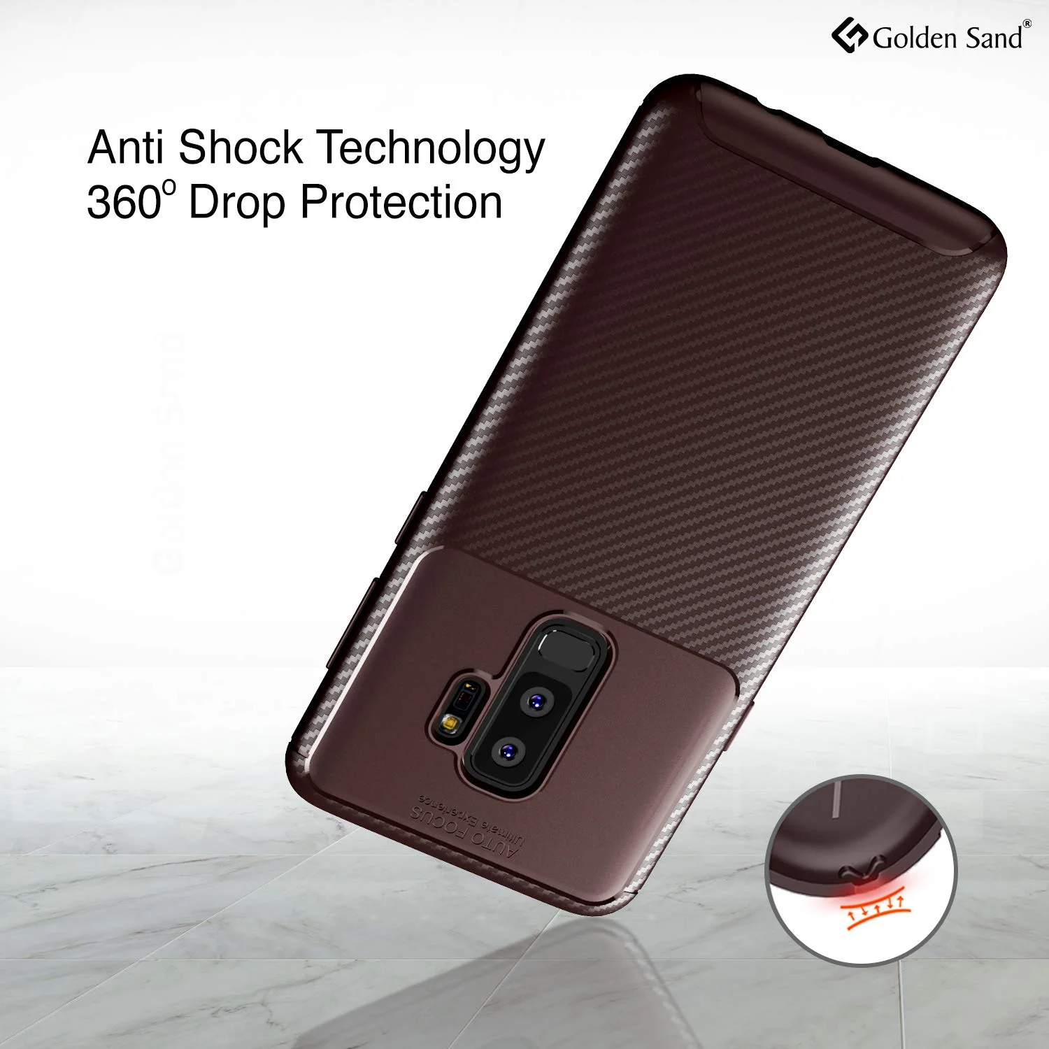 Samsung Galaxy S9 Plus (6.2 inch) Back Cover | Aramid Fiber Series, Brown - Image 3