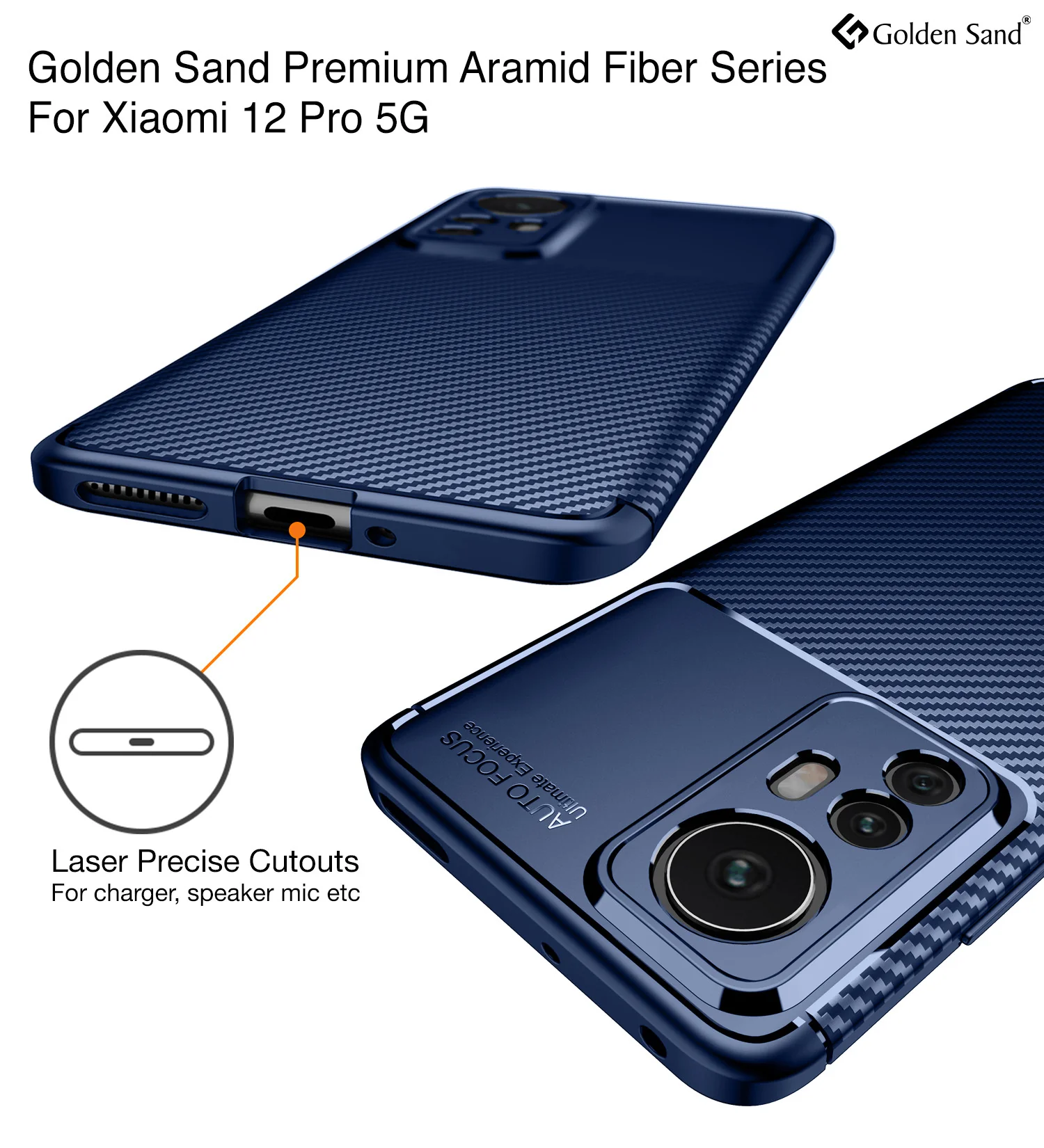 Xiaomi 12 Pro 5G (6.73 inch) Back Cover | Aramid Fiber Series, Blue - Image 3